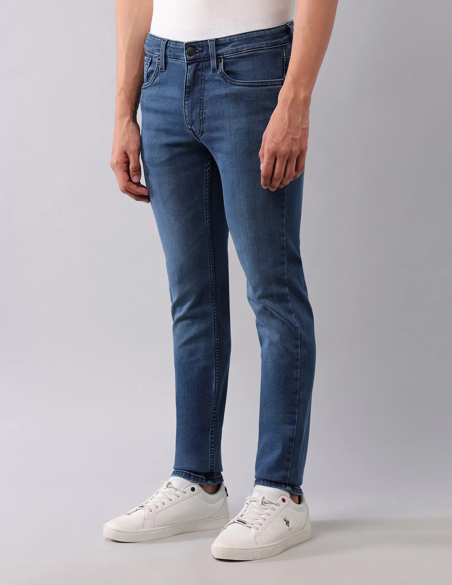 Regallo Skinny Fit Blue Jeans - Image 4