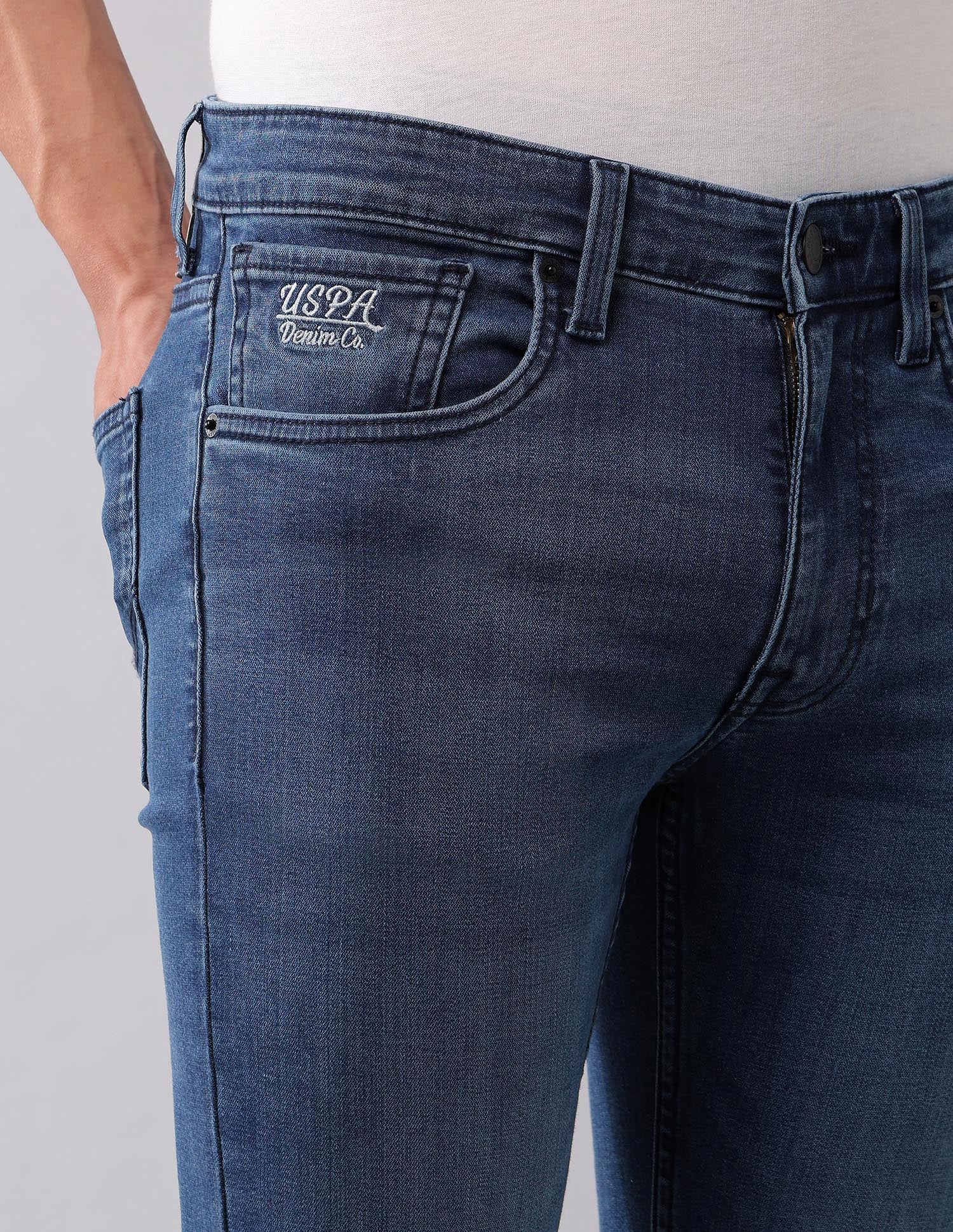 Regallo Skinny Fit Blue Jeans - Image 7