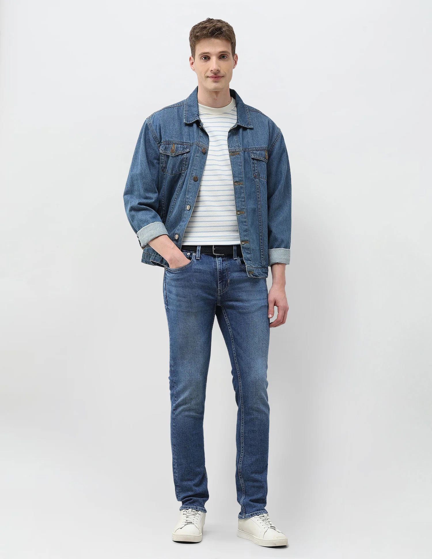 Regallo Skinny Fit Blue Jeans - Image 3