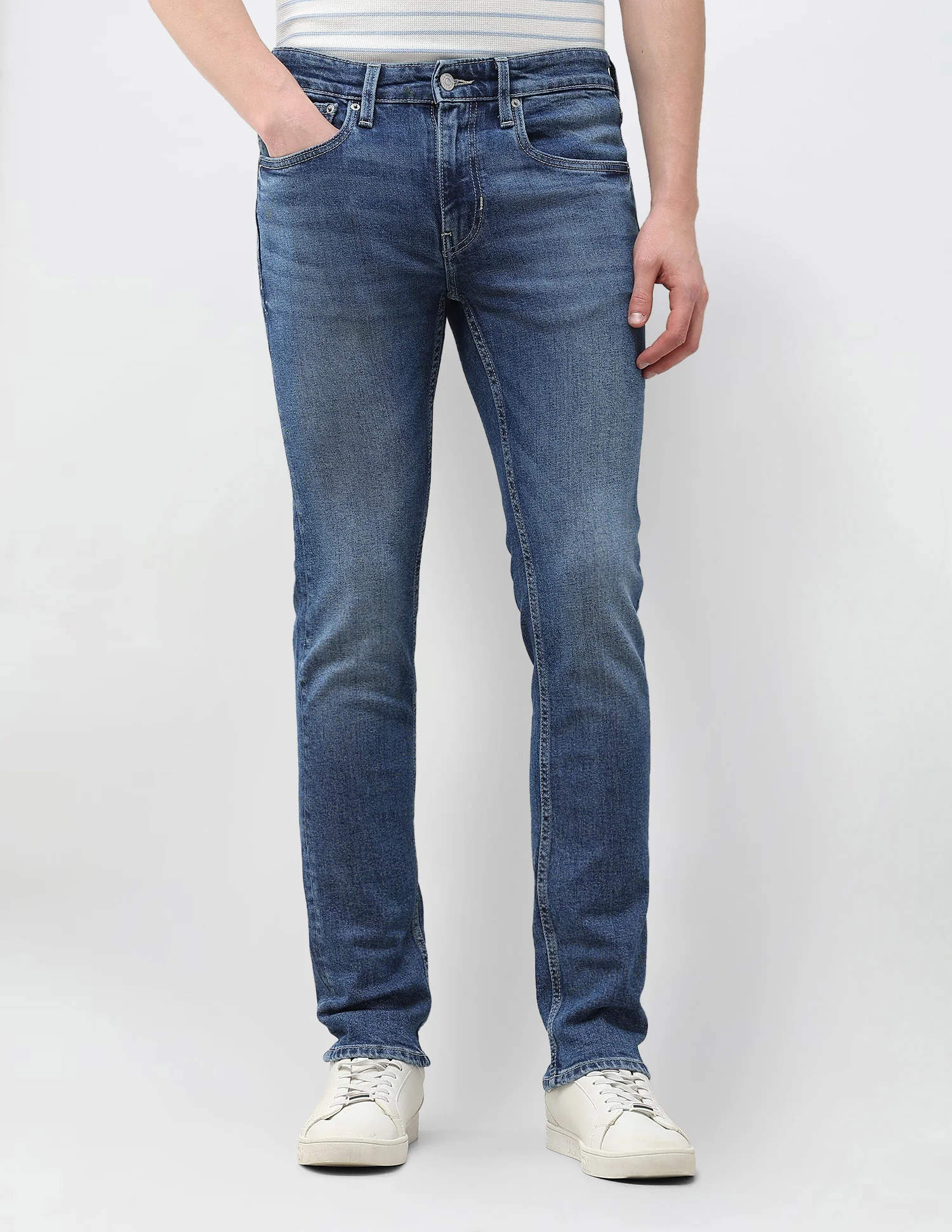 Regallo Skinny Fit Blue Jeans - Image 6