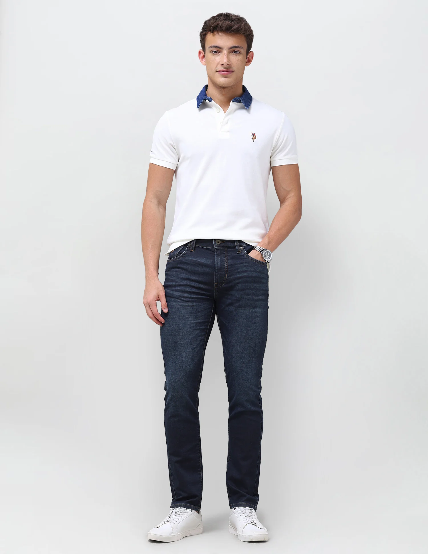 Regallo Skinny Fit Blue Jeans - Image 3