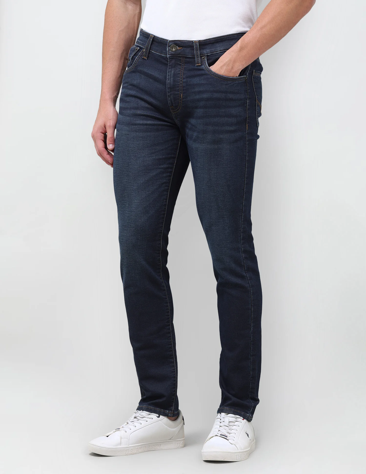 Regallo Skinny Fit Blue Jeans - Image 4