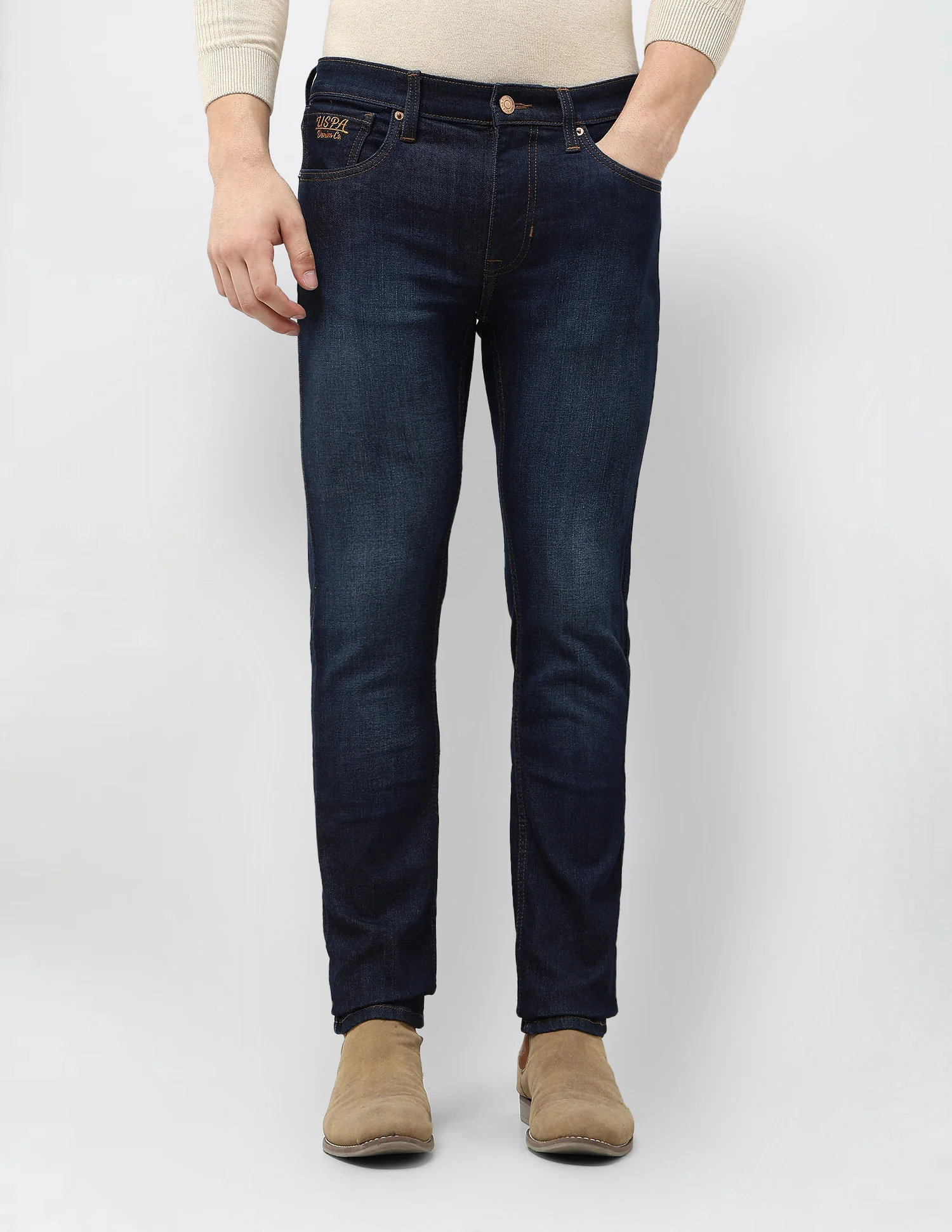 Regallo Skinny Fit Blue Jeans - Image 6