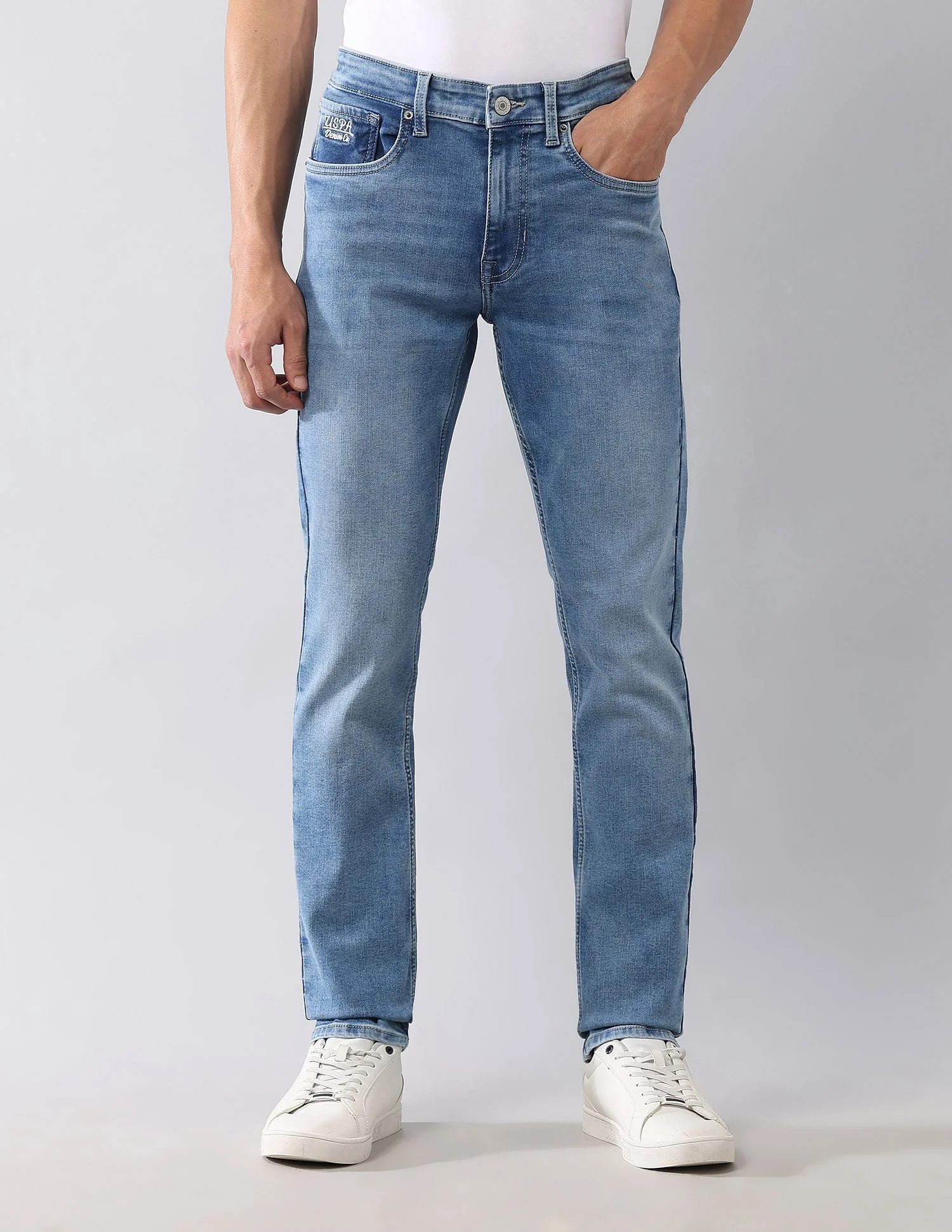 Regallo Skinny Fit Blue Jeans - Image 6