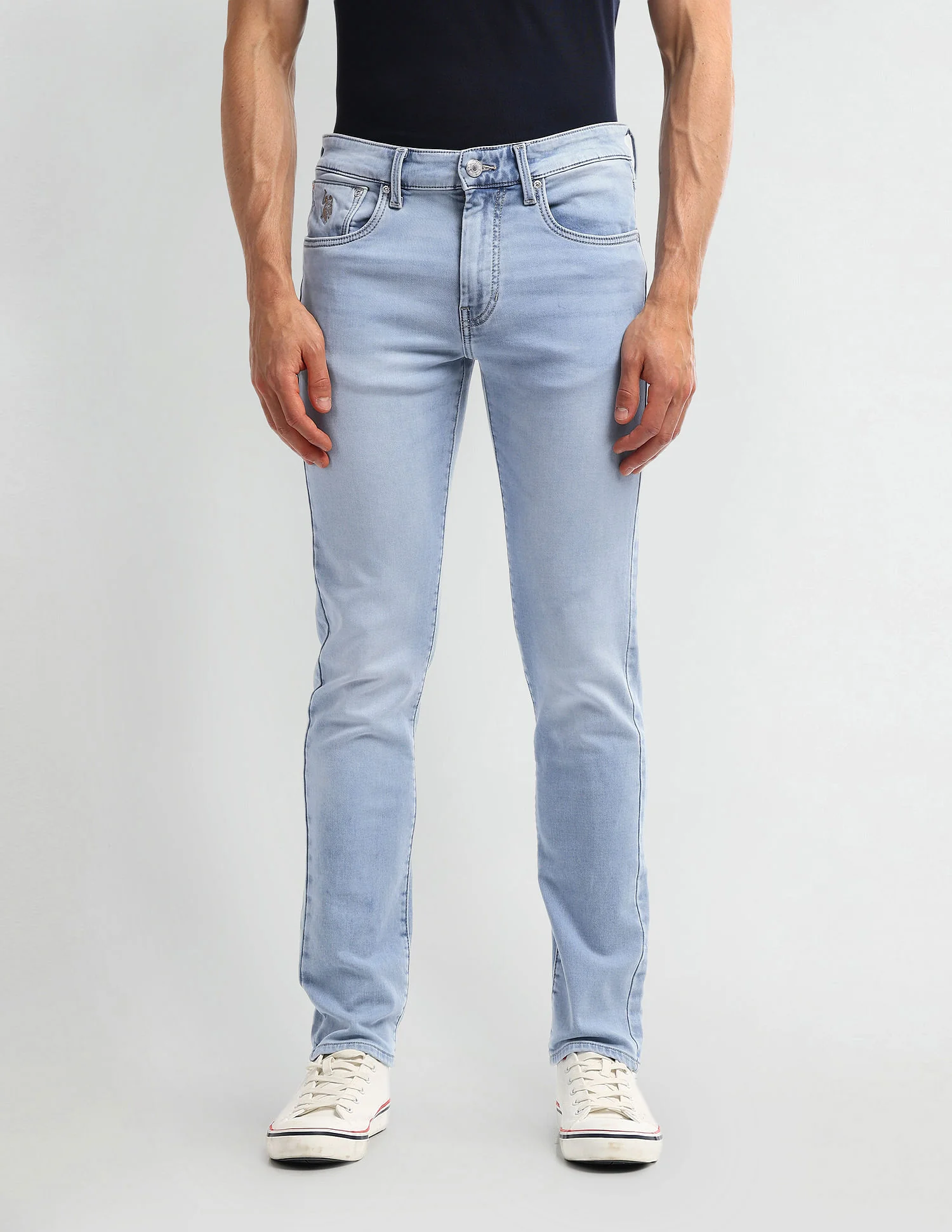 Regallo Skinny Fit Blue Jeans - Image 6