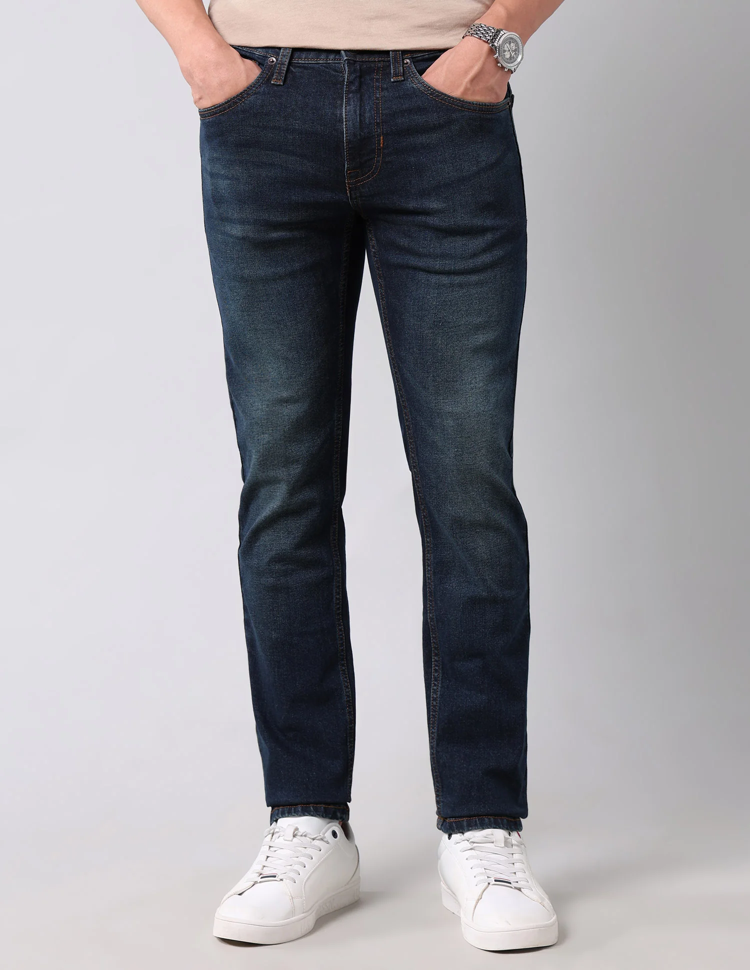 Regallo Skinny Fit Blue Jeans