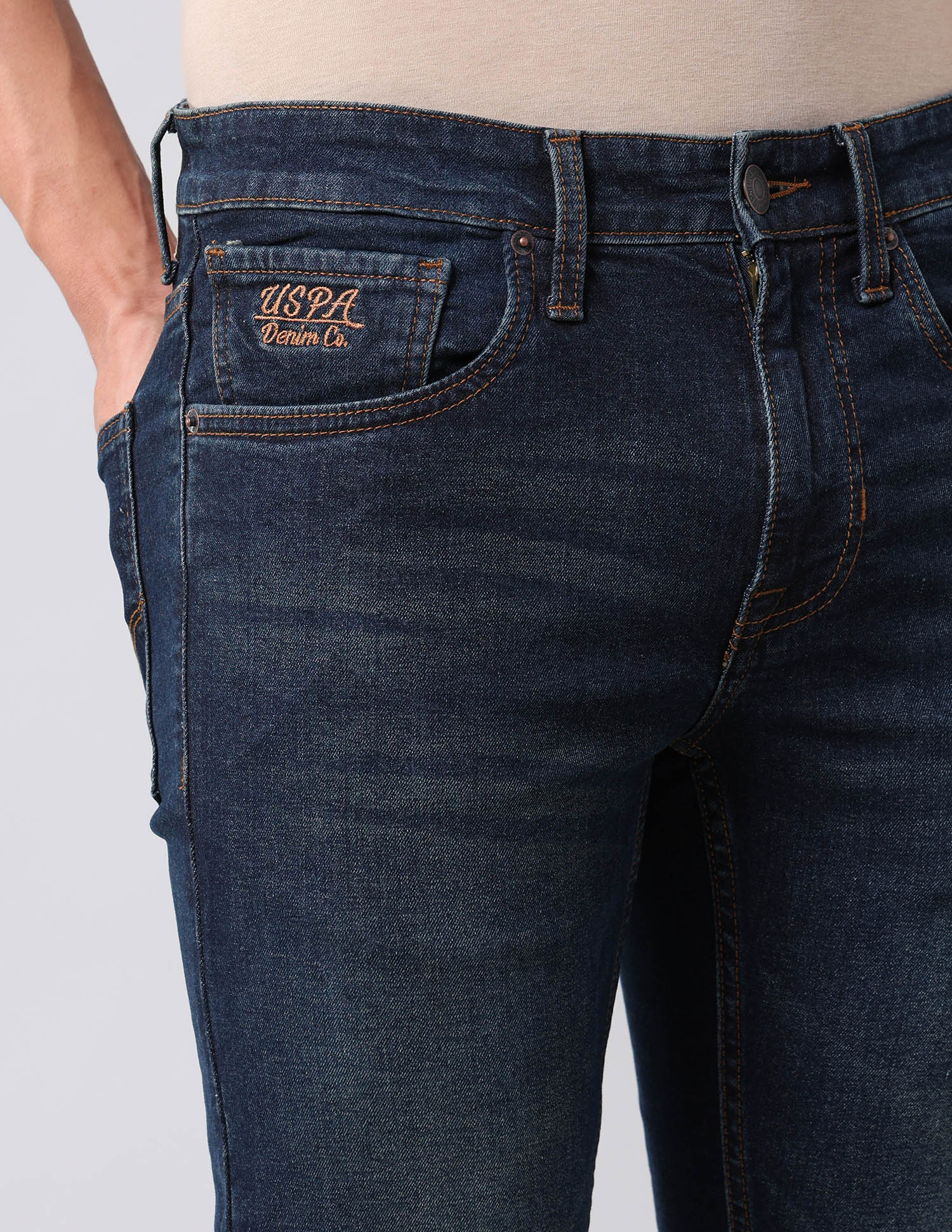 Regallo Skinny Fit Blue Jeans - Image 7