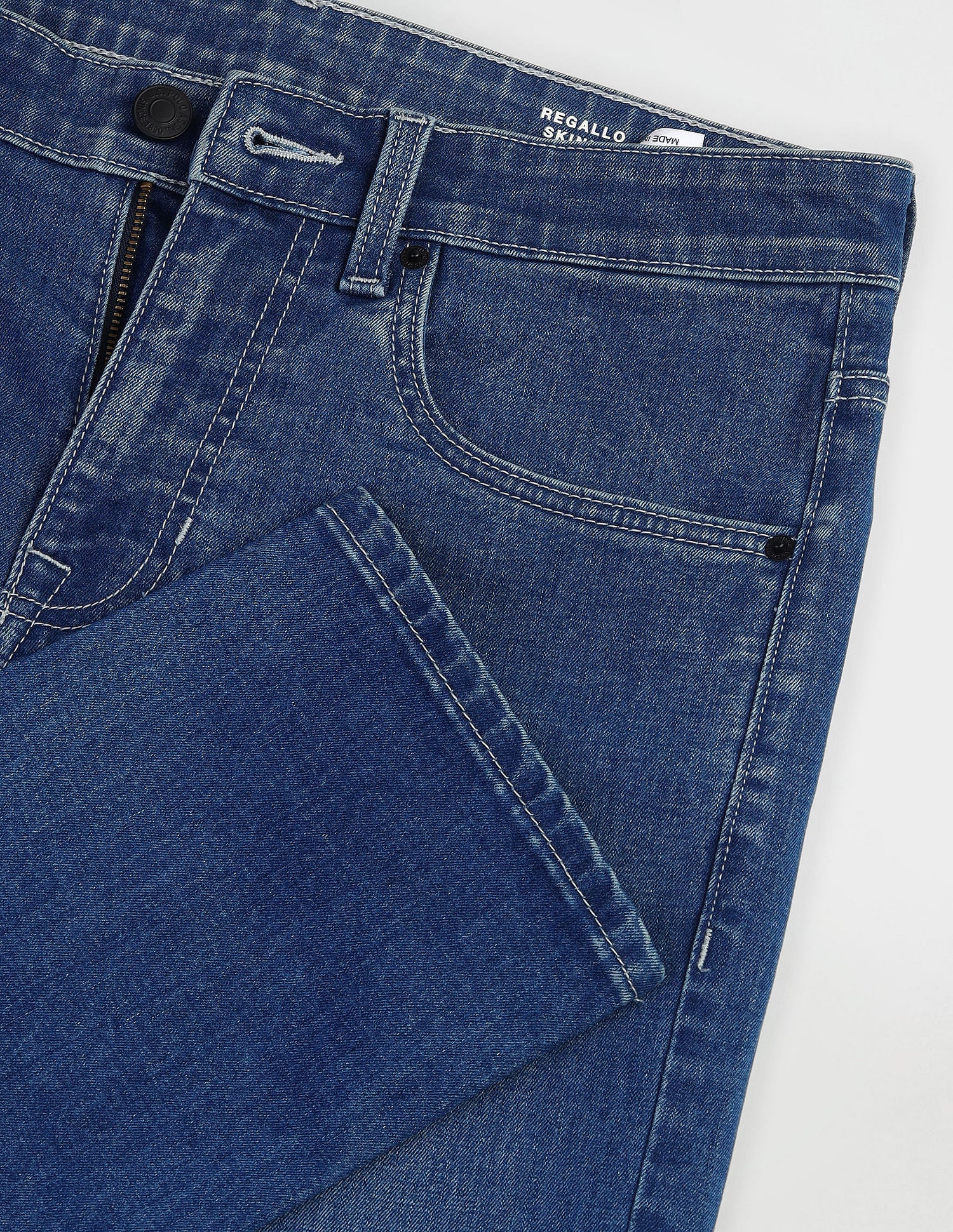 Regallo Skinny Fit Blue Jeans - Image 2