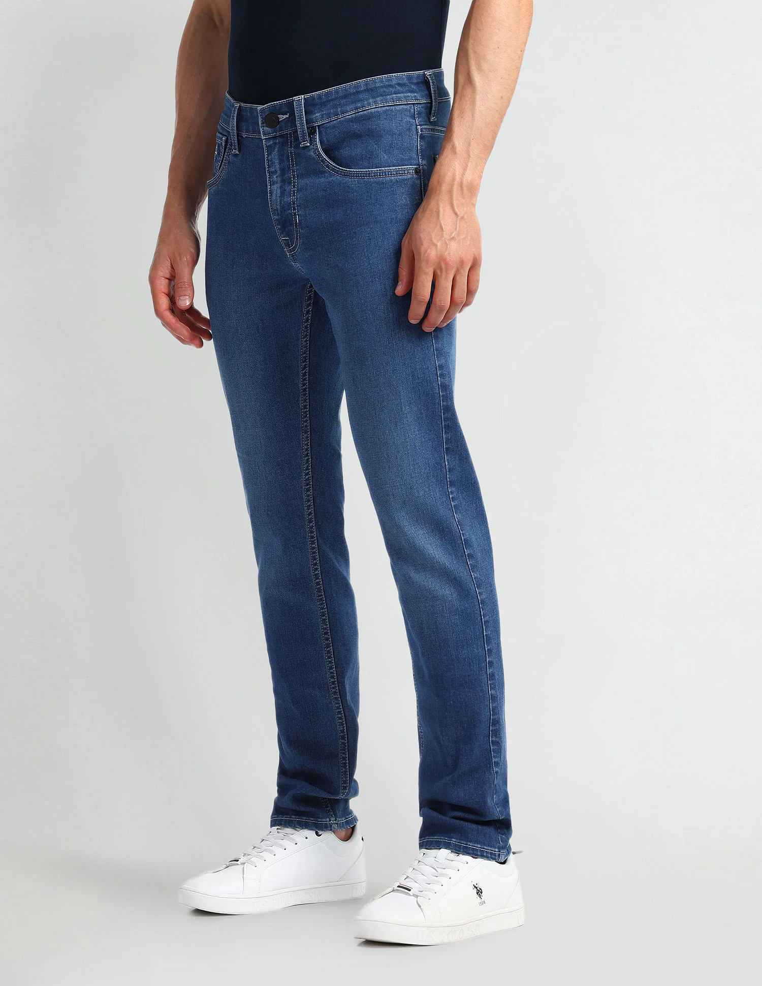 Regallo Skinny Fit Blue Jeans - Image 4