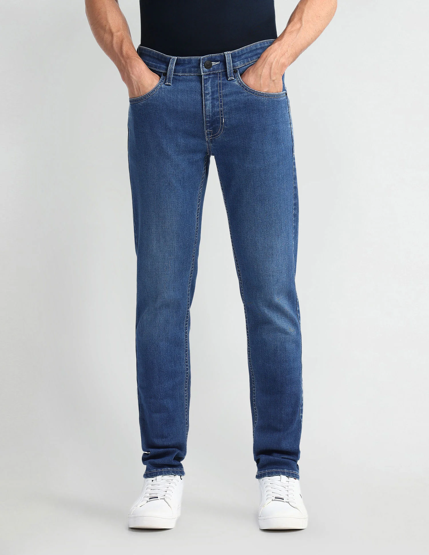 Regallo Skinny Fit Blue Jeans - Image 6