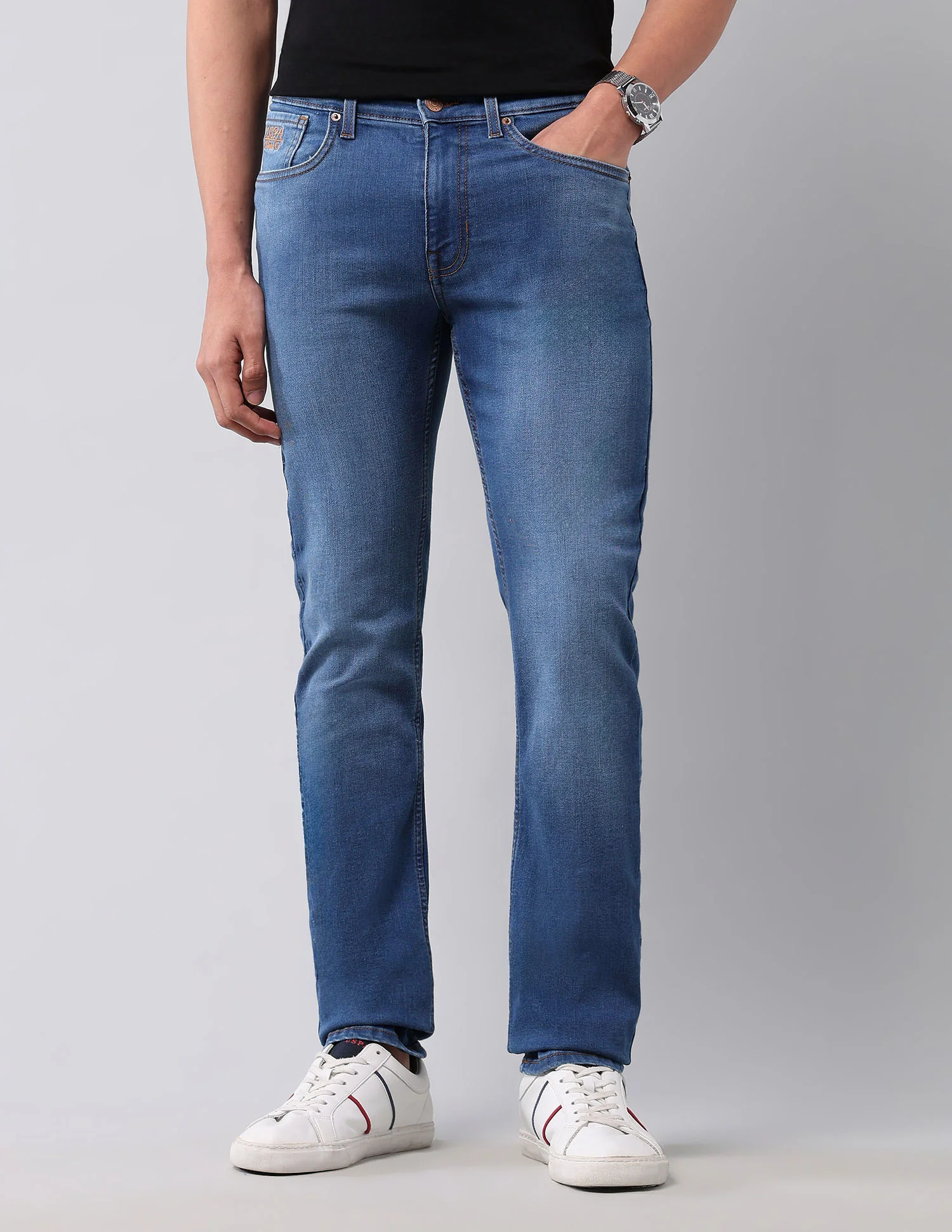 Regallo Skinny Fit Blue Jeans