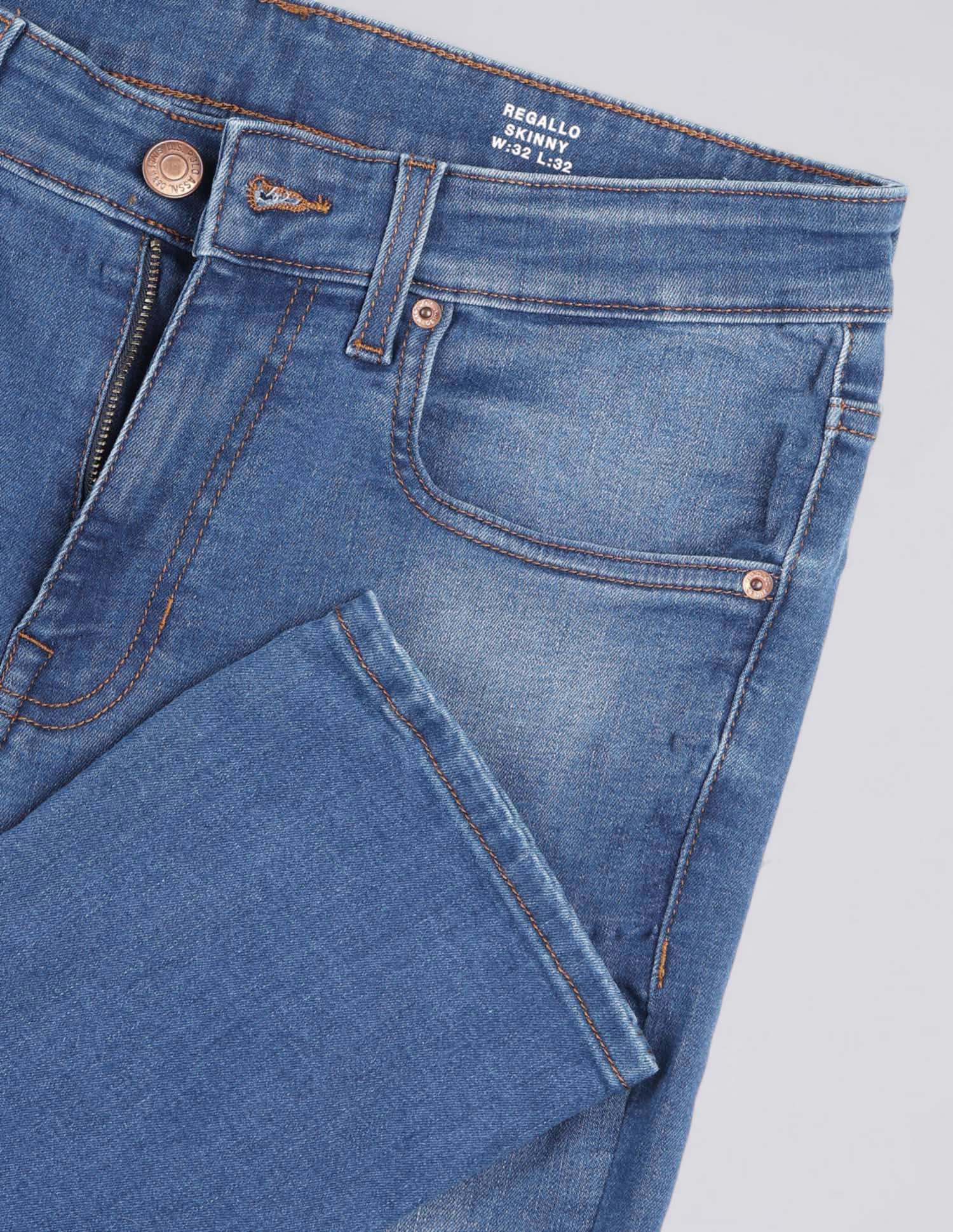 Regallo Skinny Fit Blue Jeans - Image 2