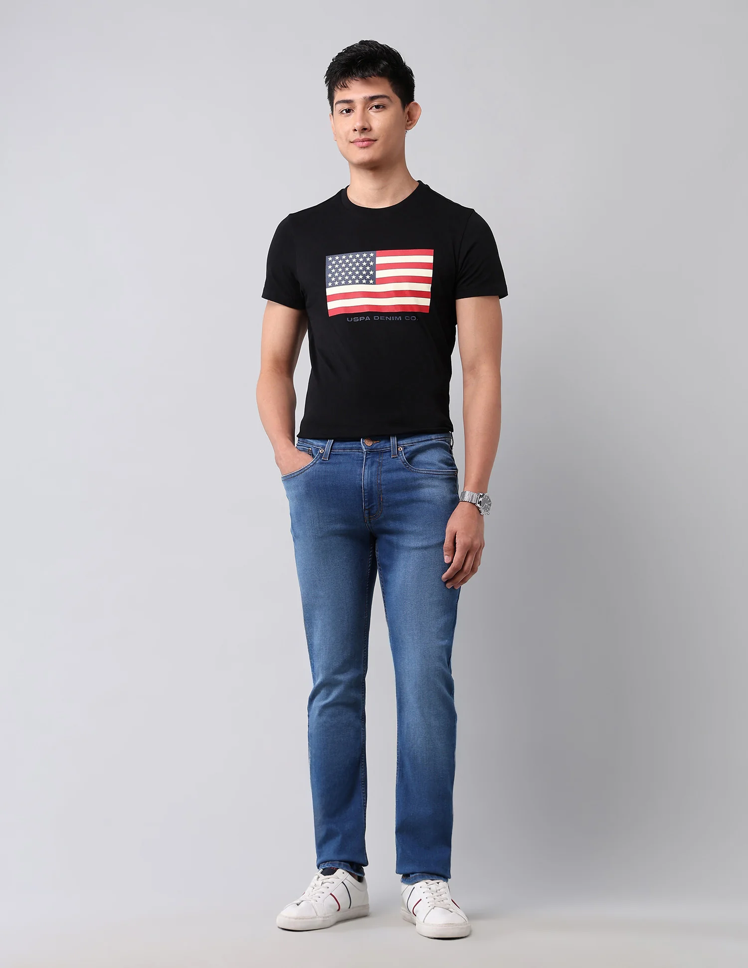 Regallo Skinny Fit Blue Jeans - Image 3