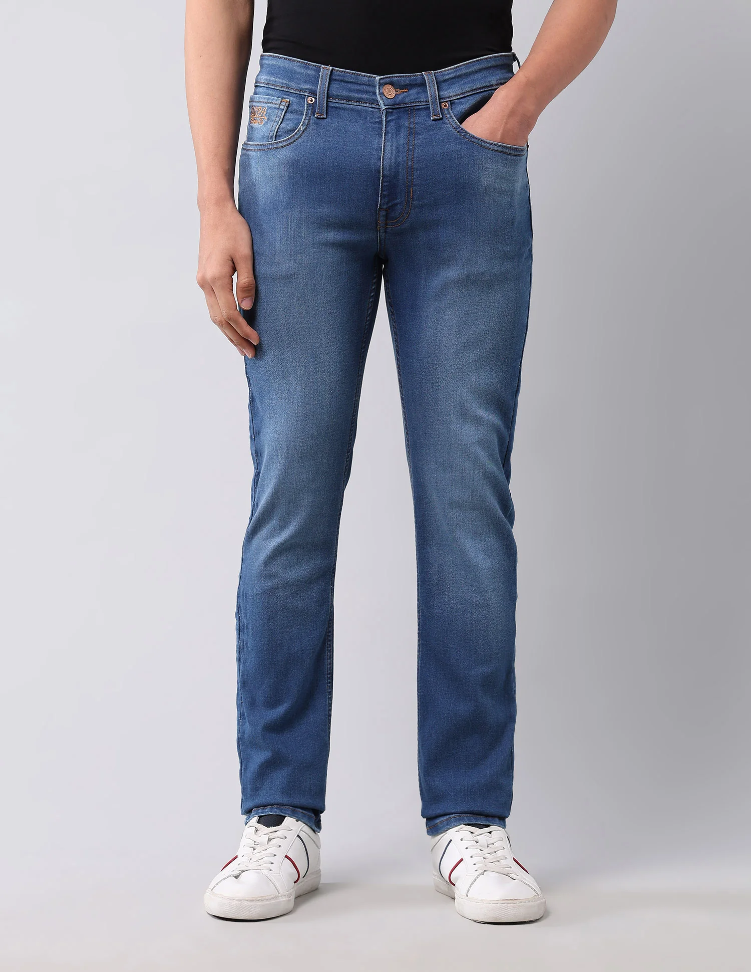 Regallo Skinny Fit Blue Jeans - Image 6