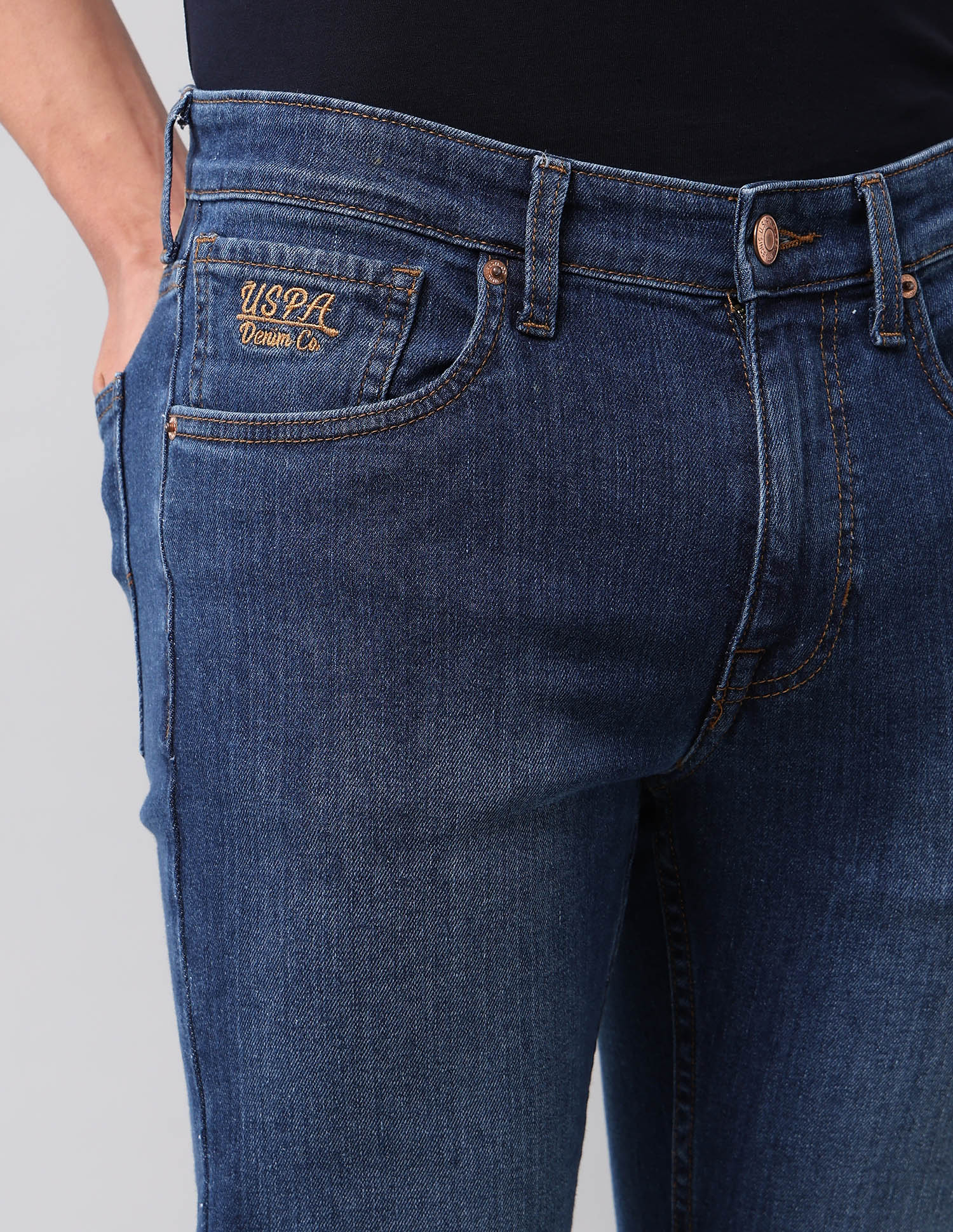 Regallo Skinny Fit Blue Jeans - Image 7