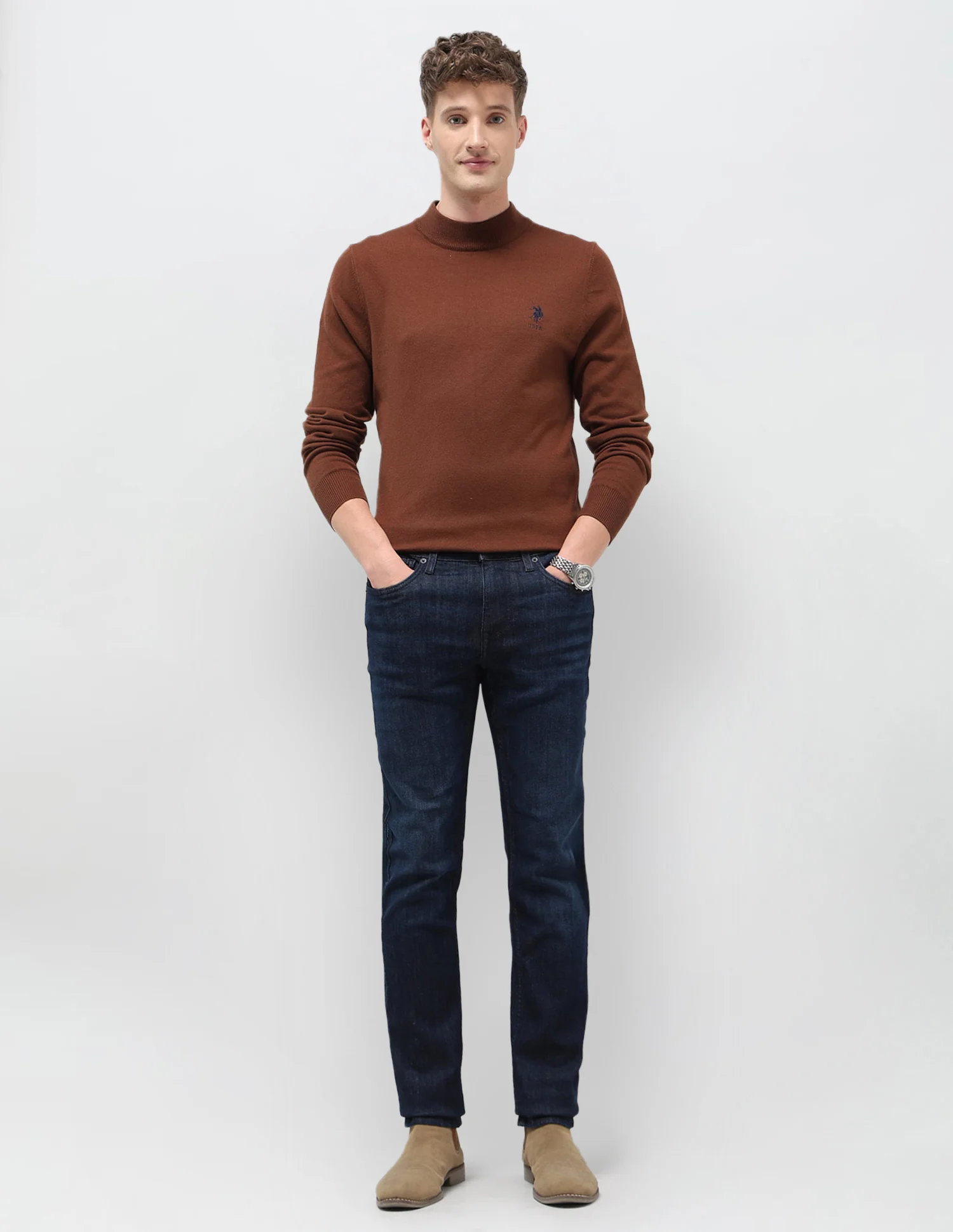 Regallo Skinny Fit Blue Jeans - Image 3