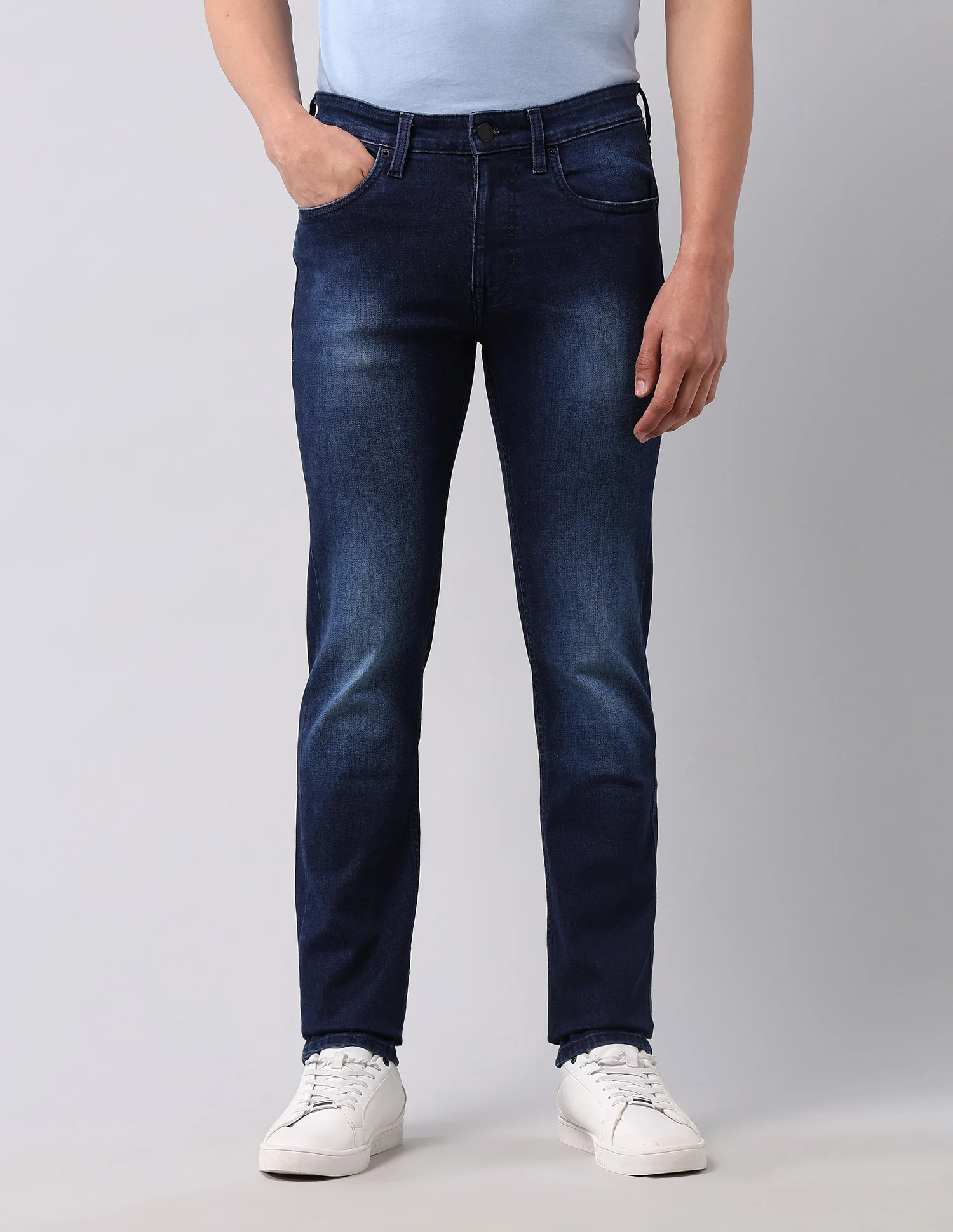 Regallo Skinny Fit Blue Jeans - Image 6