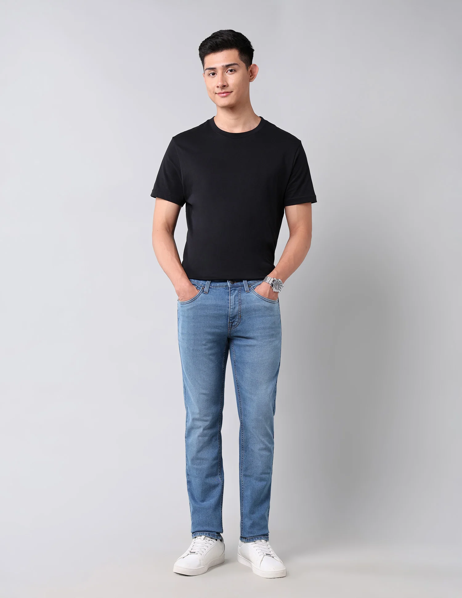 Regallo Skinny Fit Blue Jeans - Image 3
