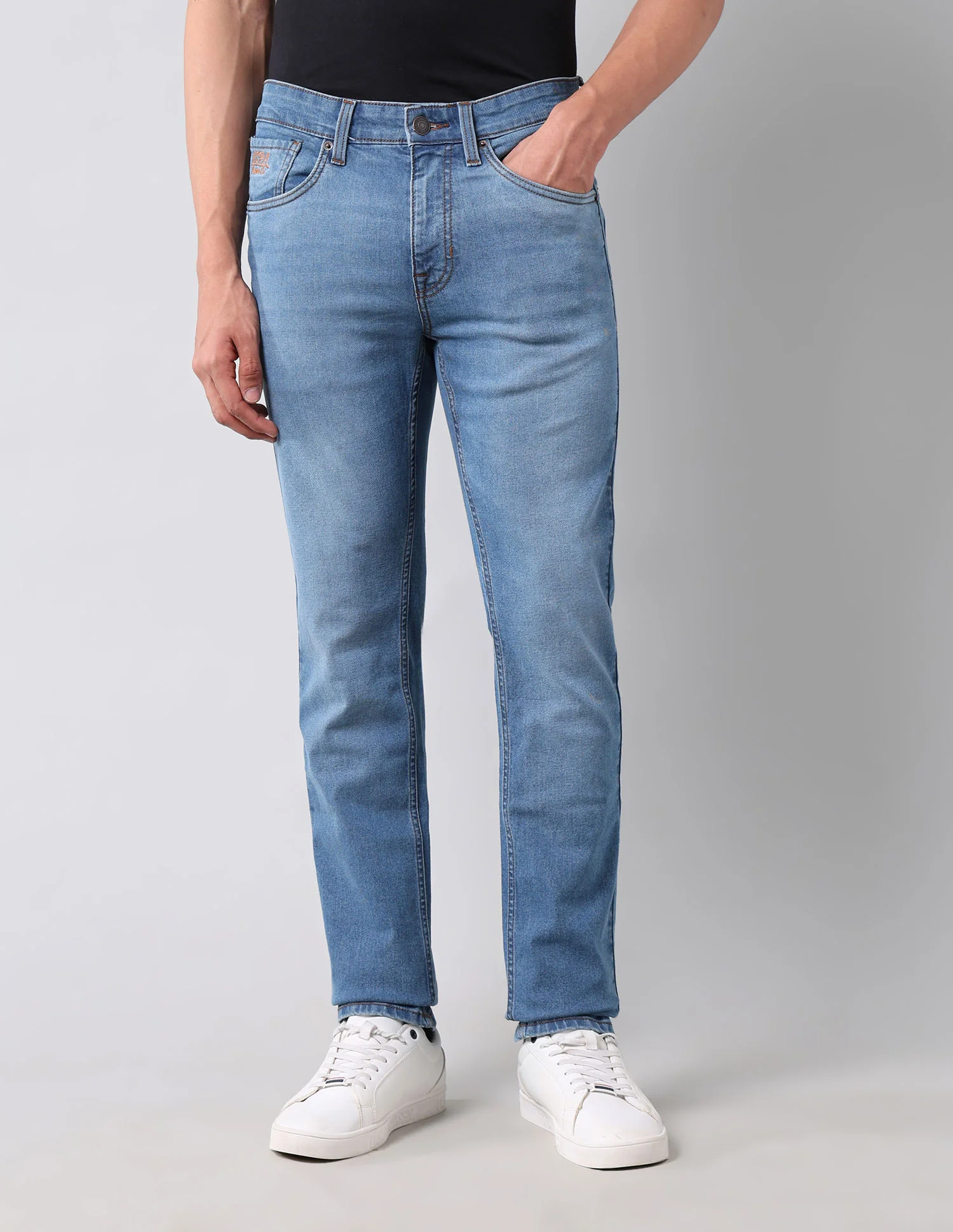 Regallo Skinny Fit Blue Jeans - Image 6