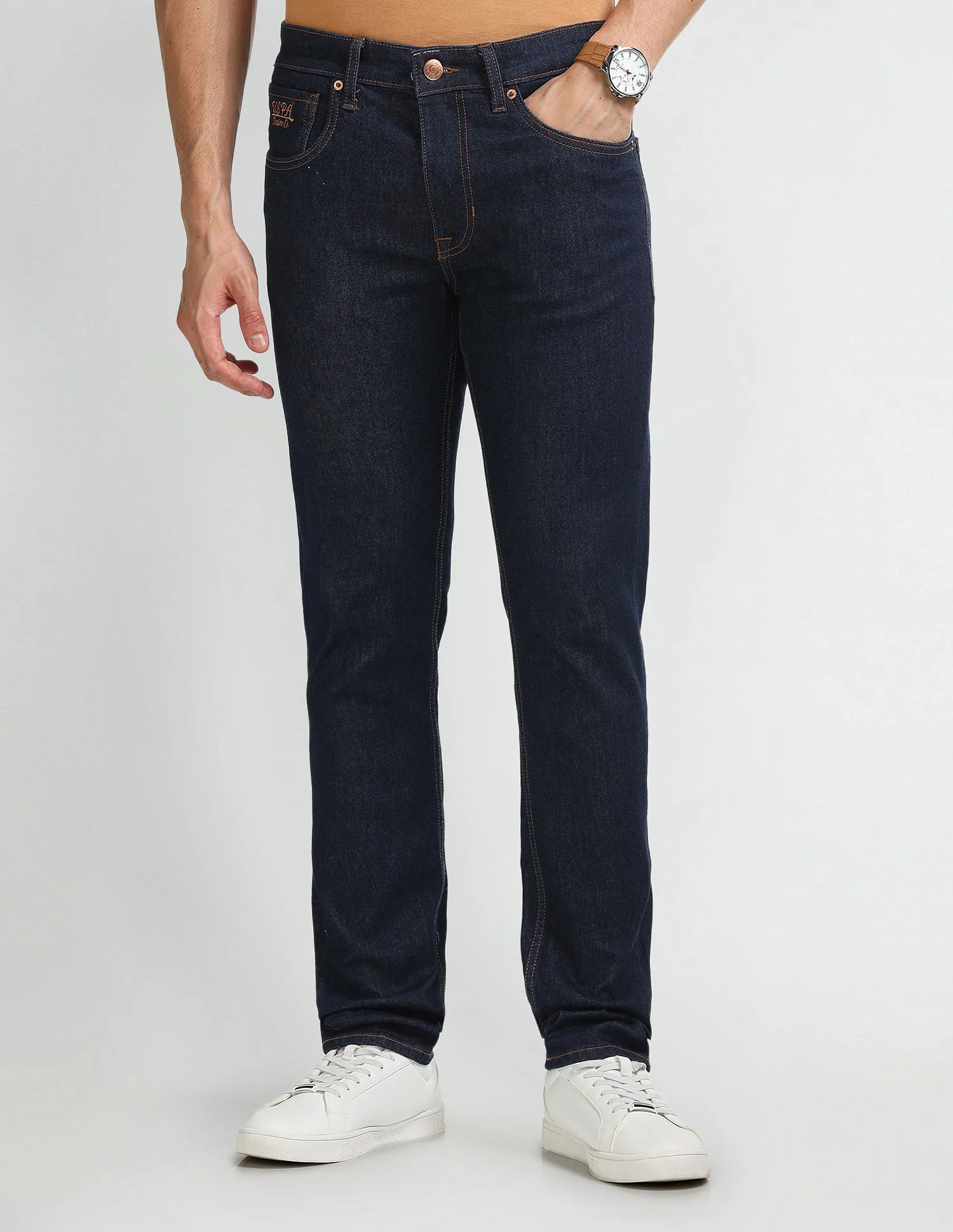Regallo Skinny Fit Blue Jeans - Image 6