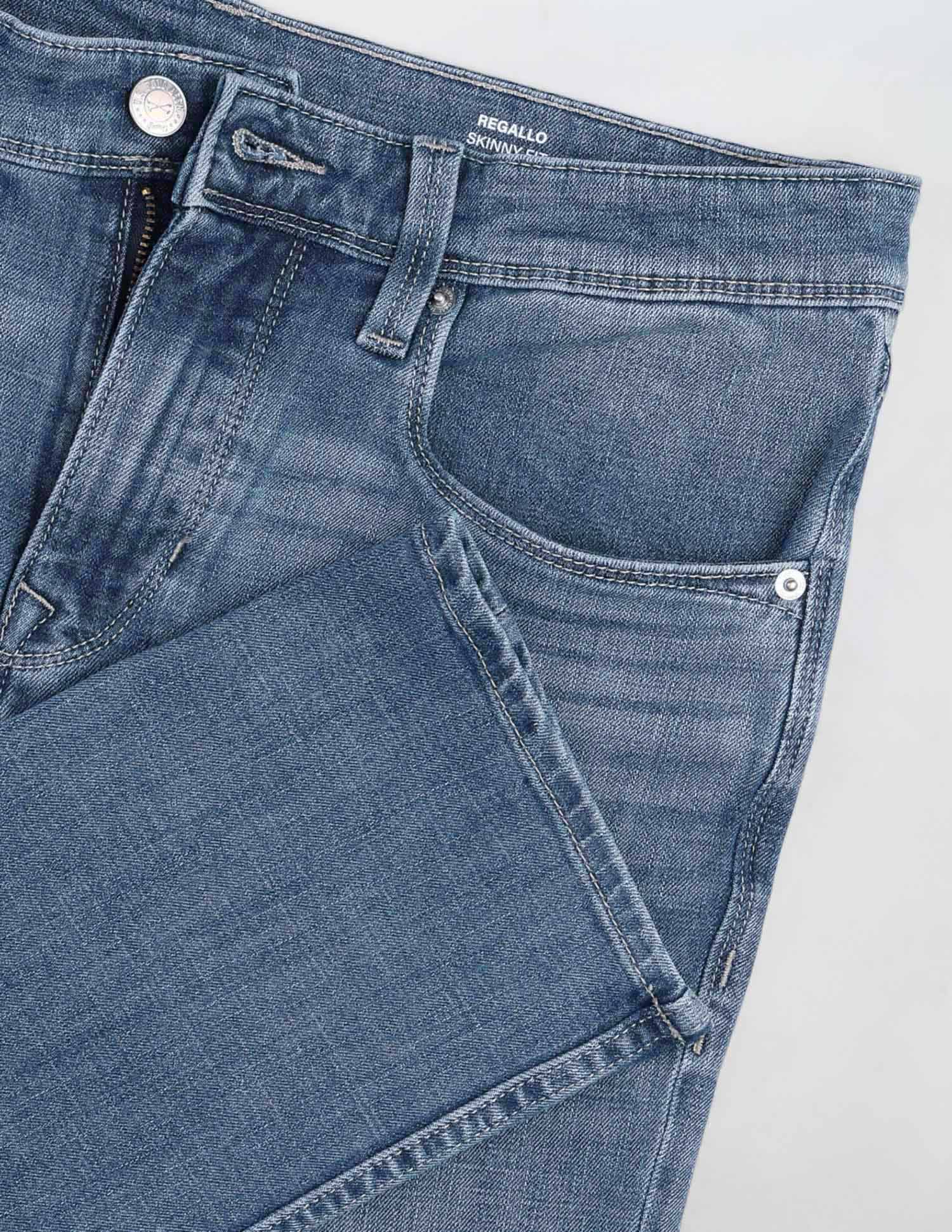 Regallo Skinny Fit Blue Jeans - Image 2