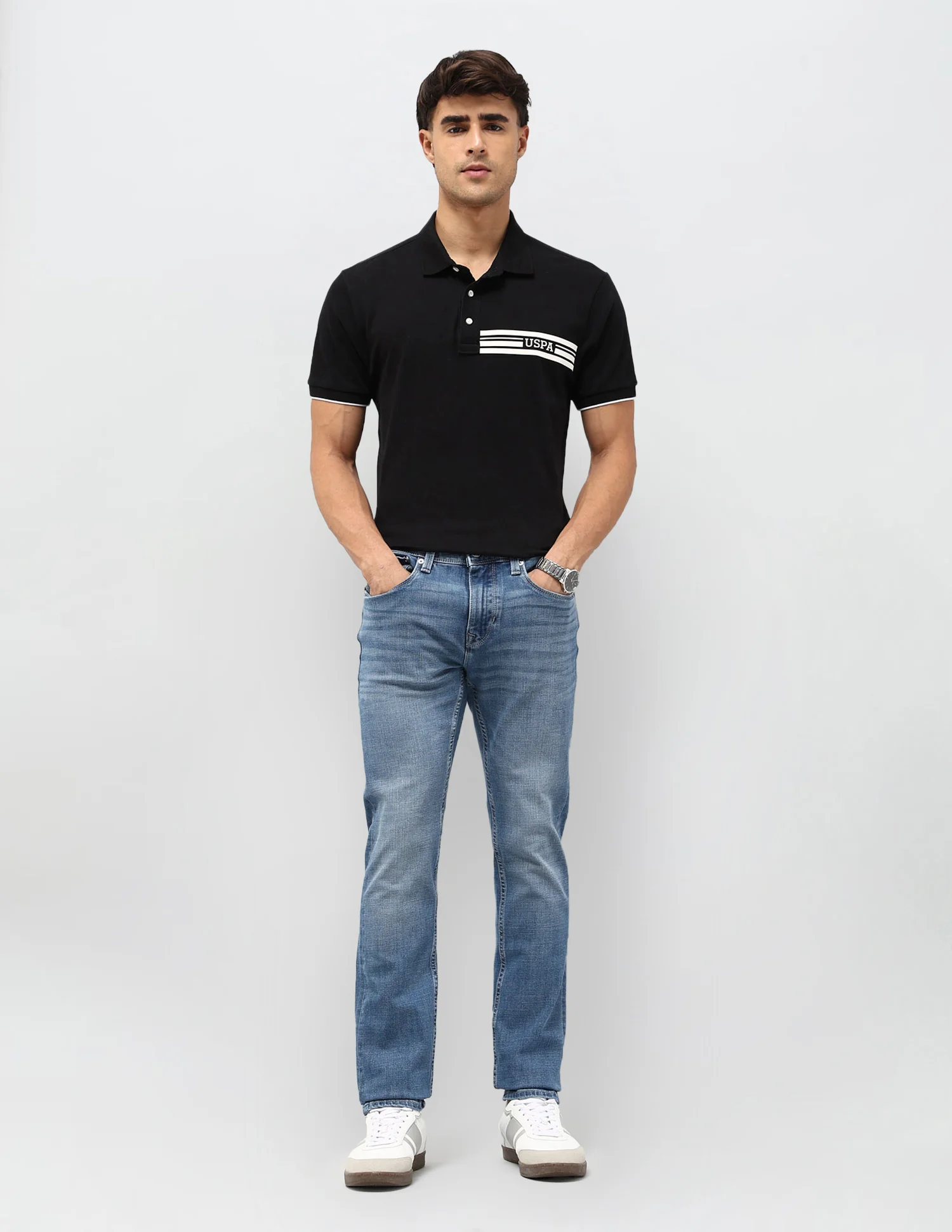 Regallo Skinny Fit Blue Jeans - Image 3