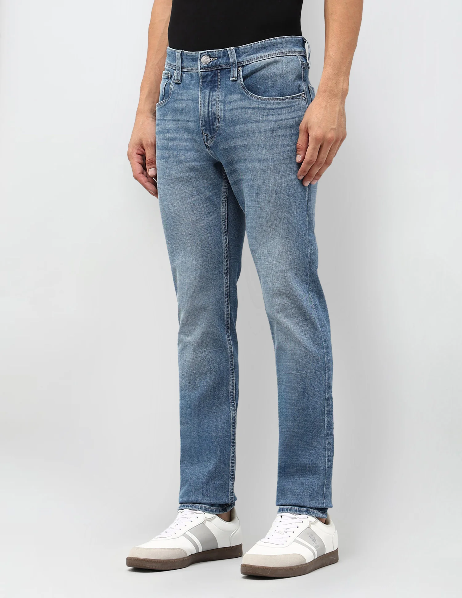 Regallo Skinny Fit Blue Jeans - Image 4