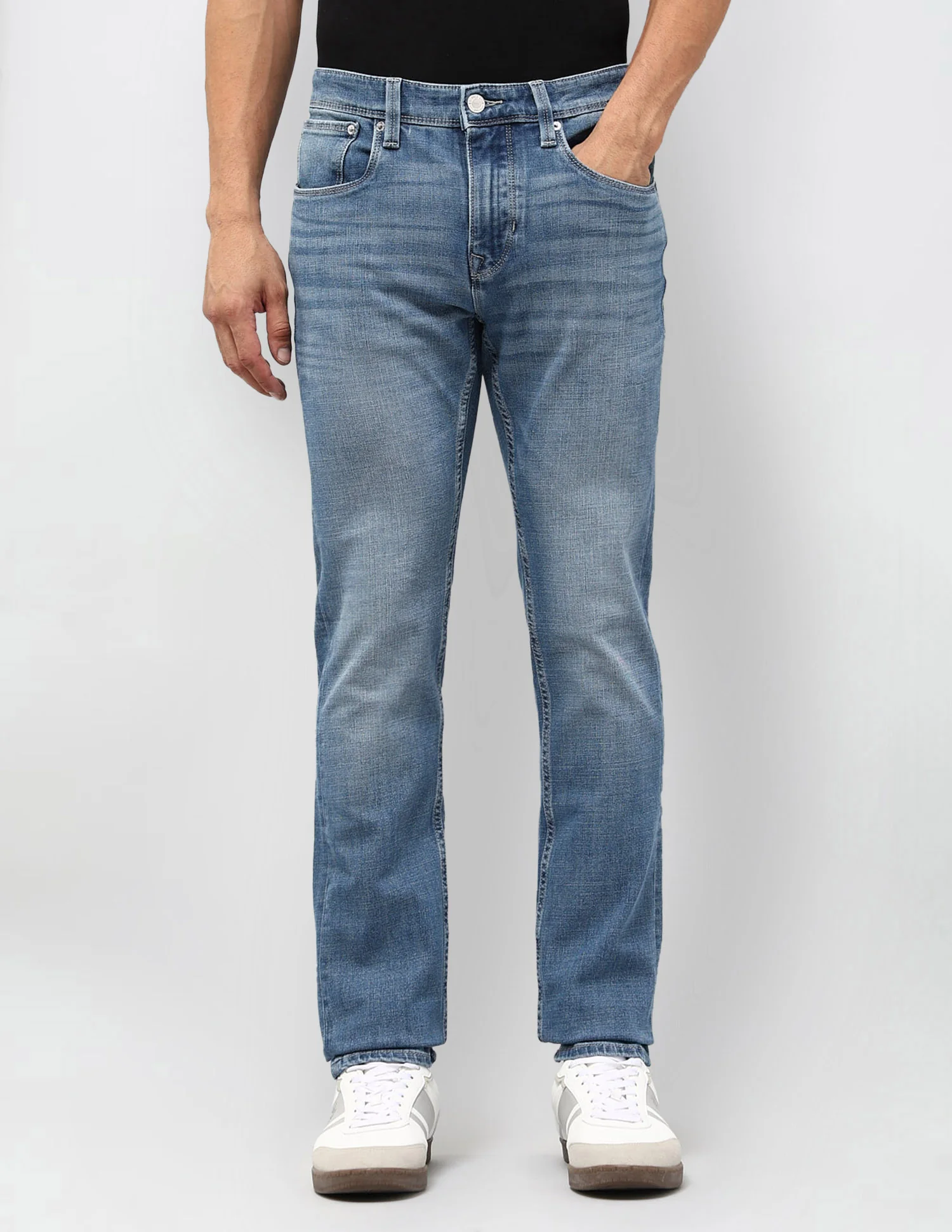 Regallo Skinny Fit Blue Jeans - Image 6