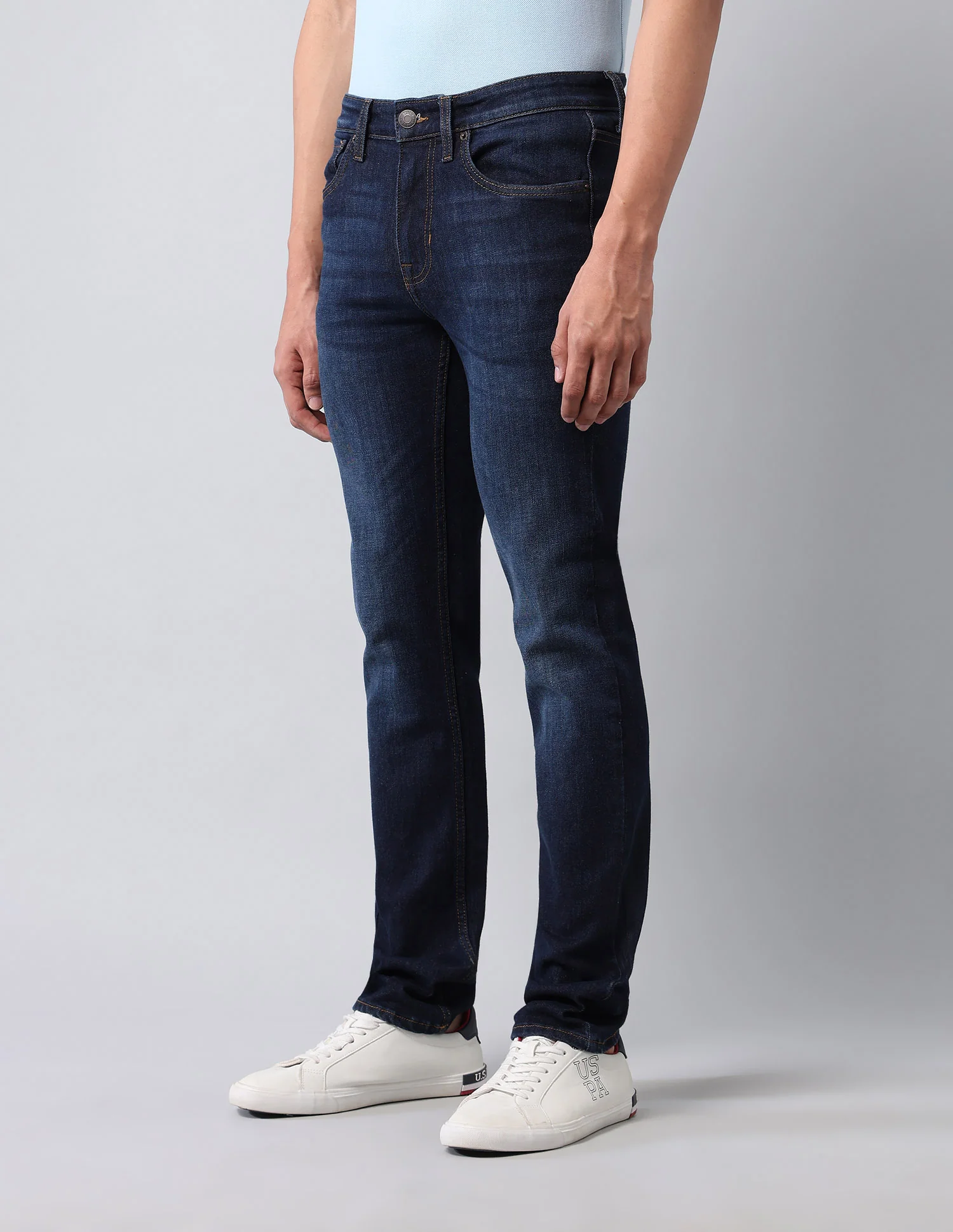 Regallo Skinny Fit Blue Jeans - Image 4
