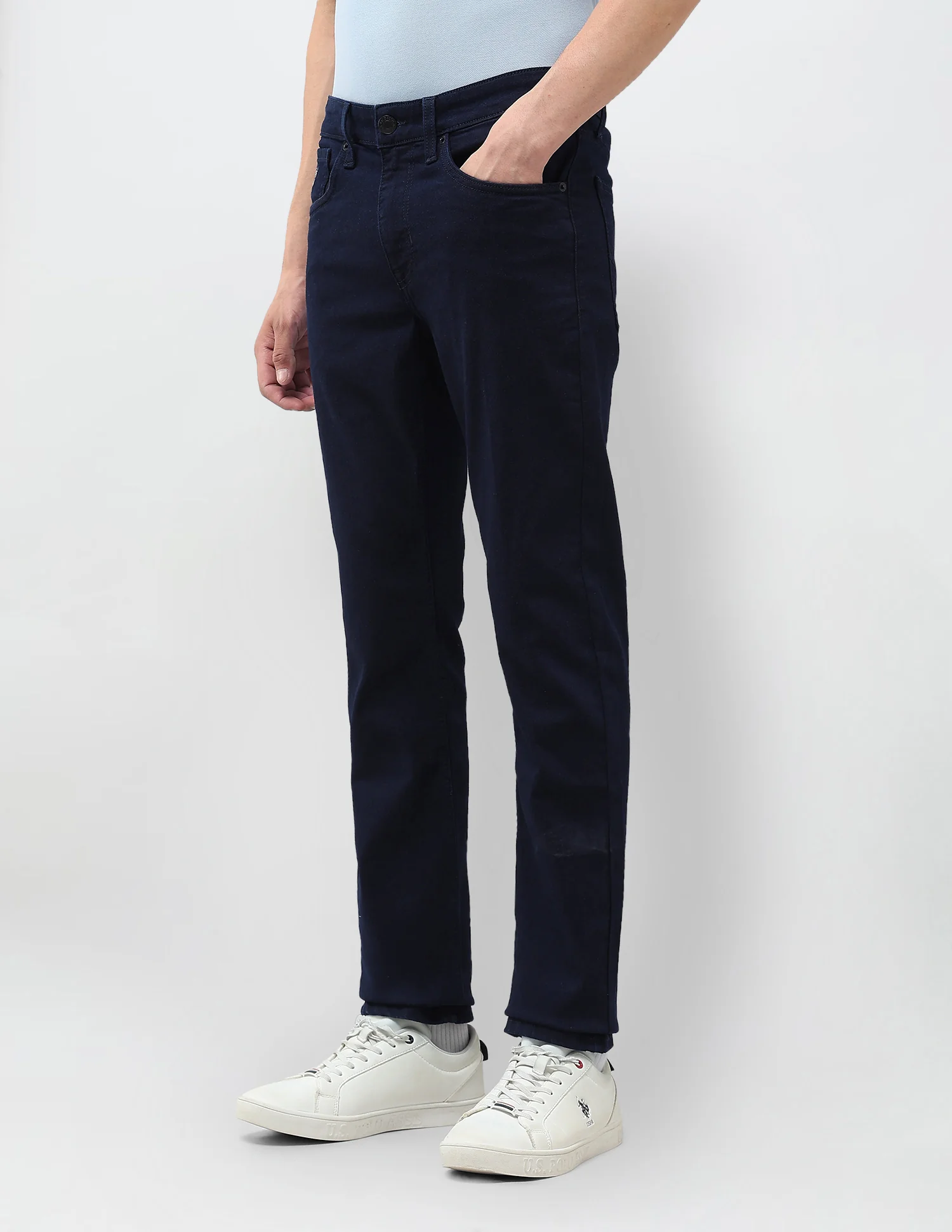 Regallo Skinny Fit Blue Jeans - Image 4