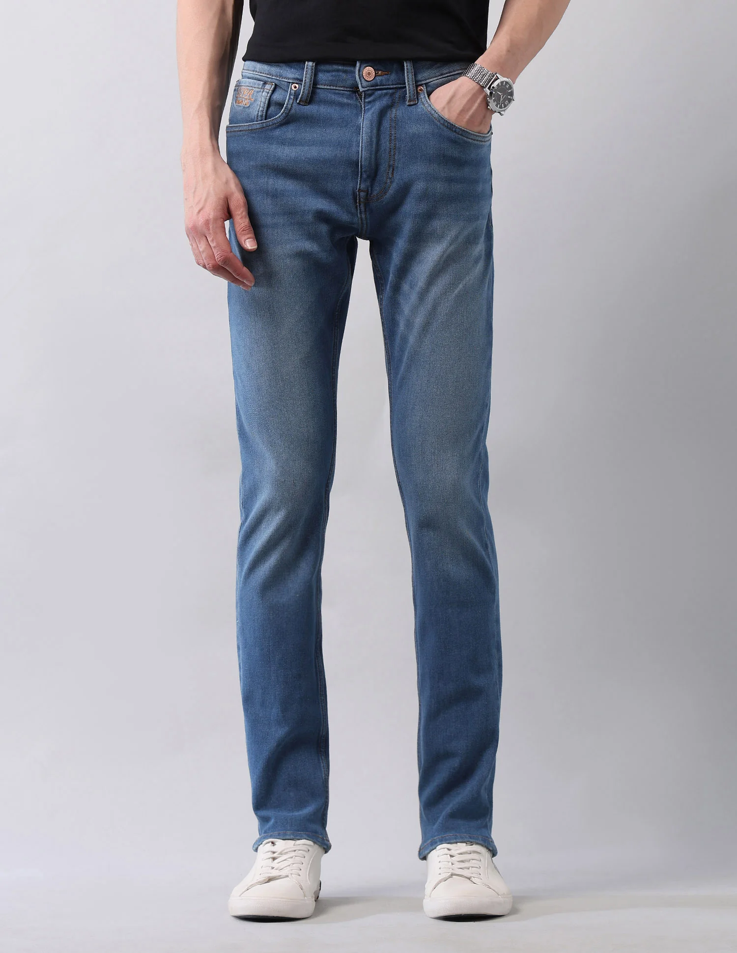 Regallo Skinny Fit Blue Jeans
