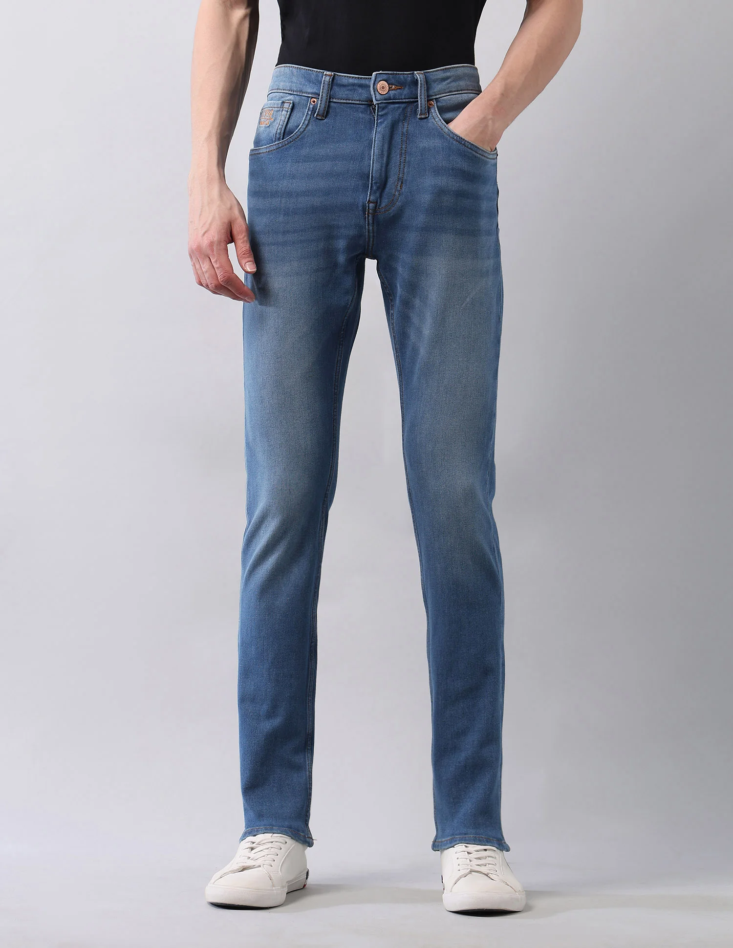 Regallo Skinny Fit Blue Jeans - Image 6