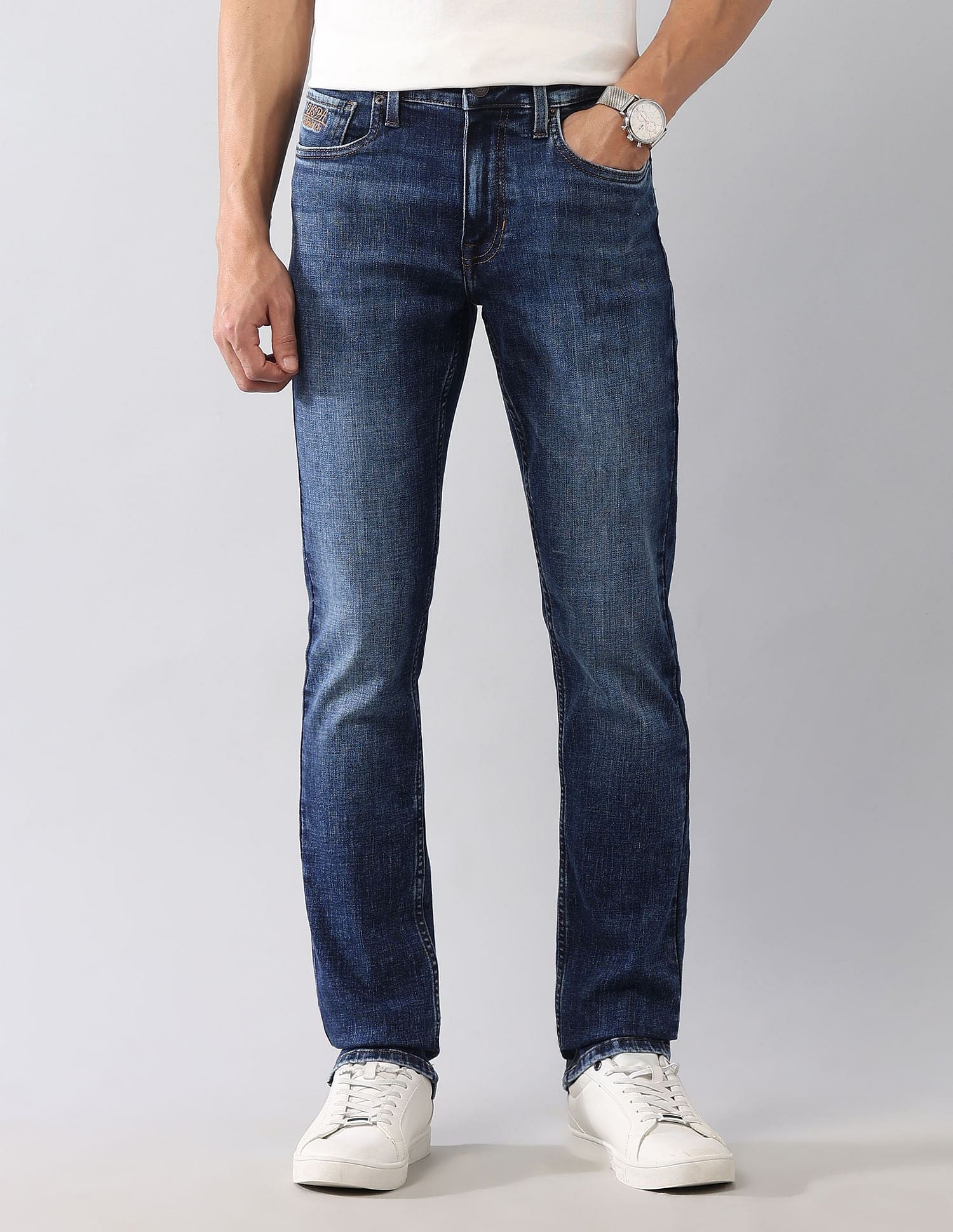 Regallo Skinny Fit Blue Jeans