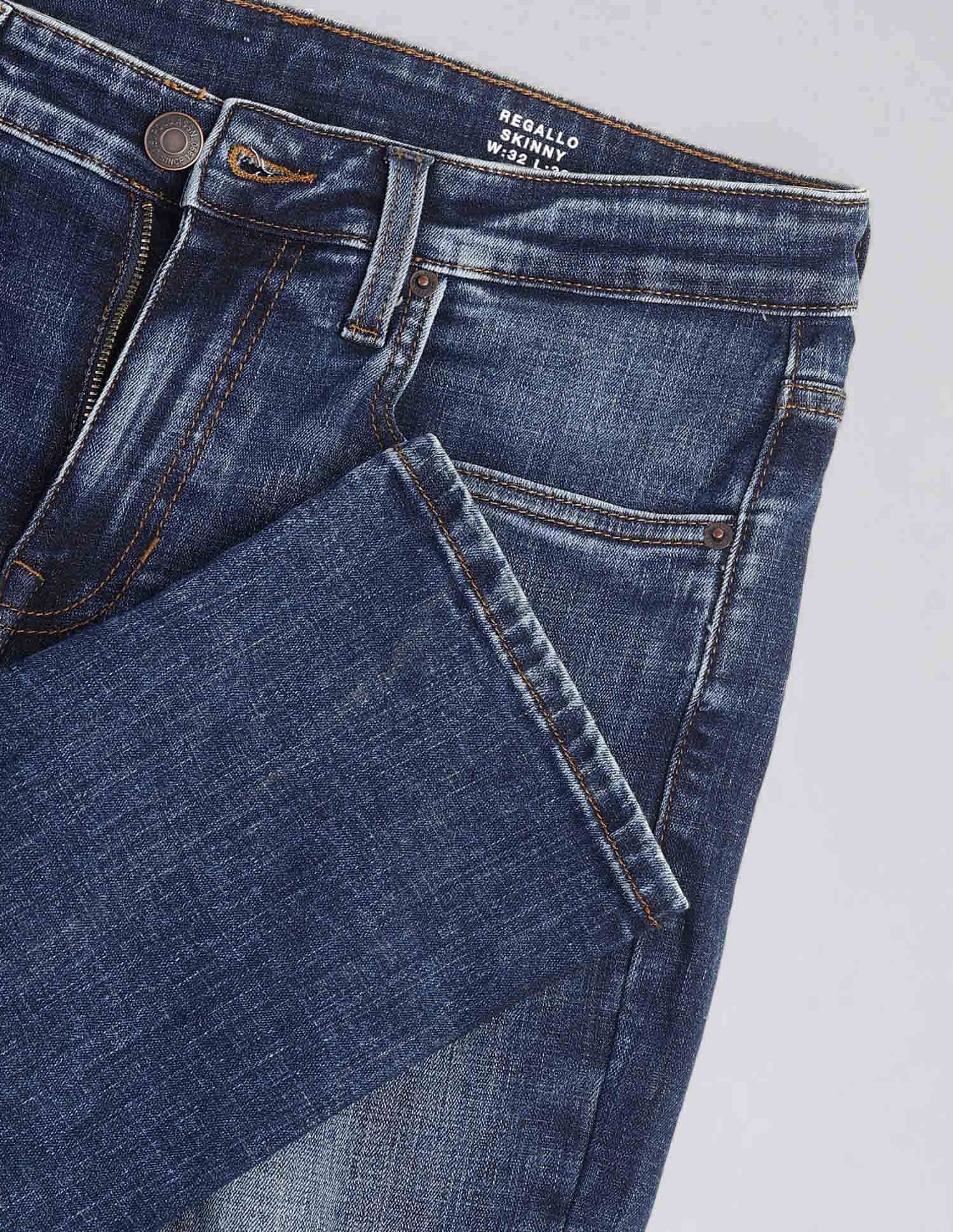 Regallo Skinny Fit Blue Jeans - Image 2