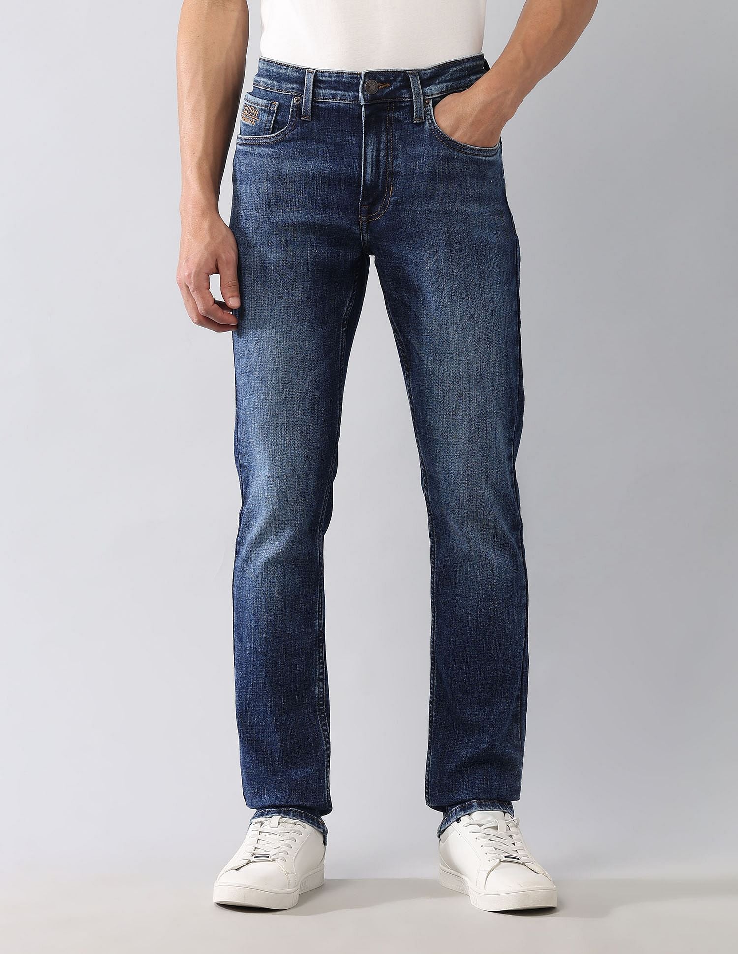 Regallo Skinny Fit Blue Jeans - Image 6