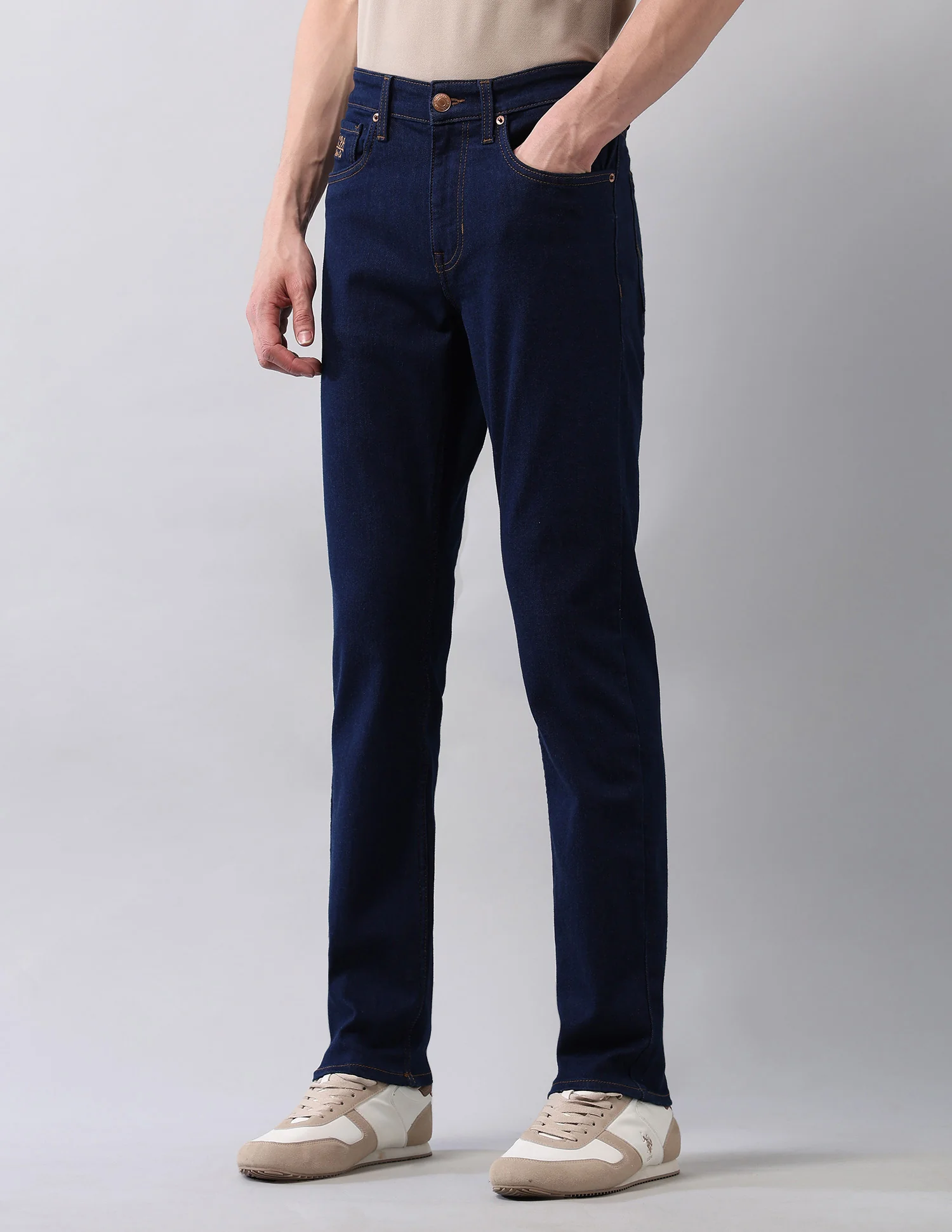 Regallo Skinny Fit Blue Jeans - Image 4