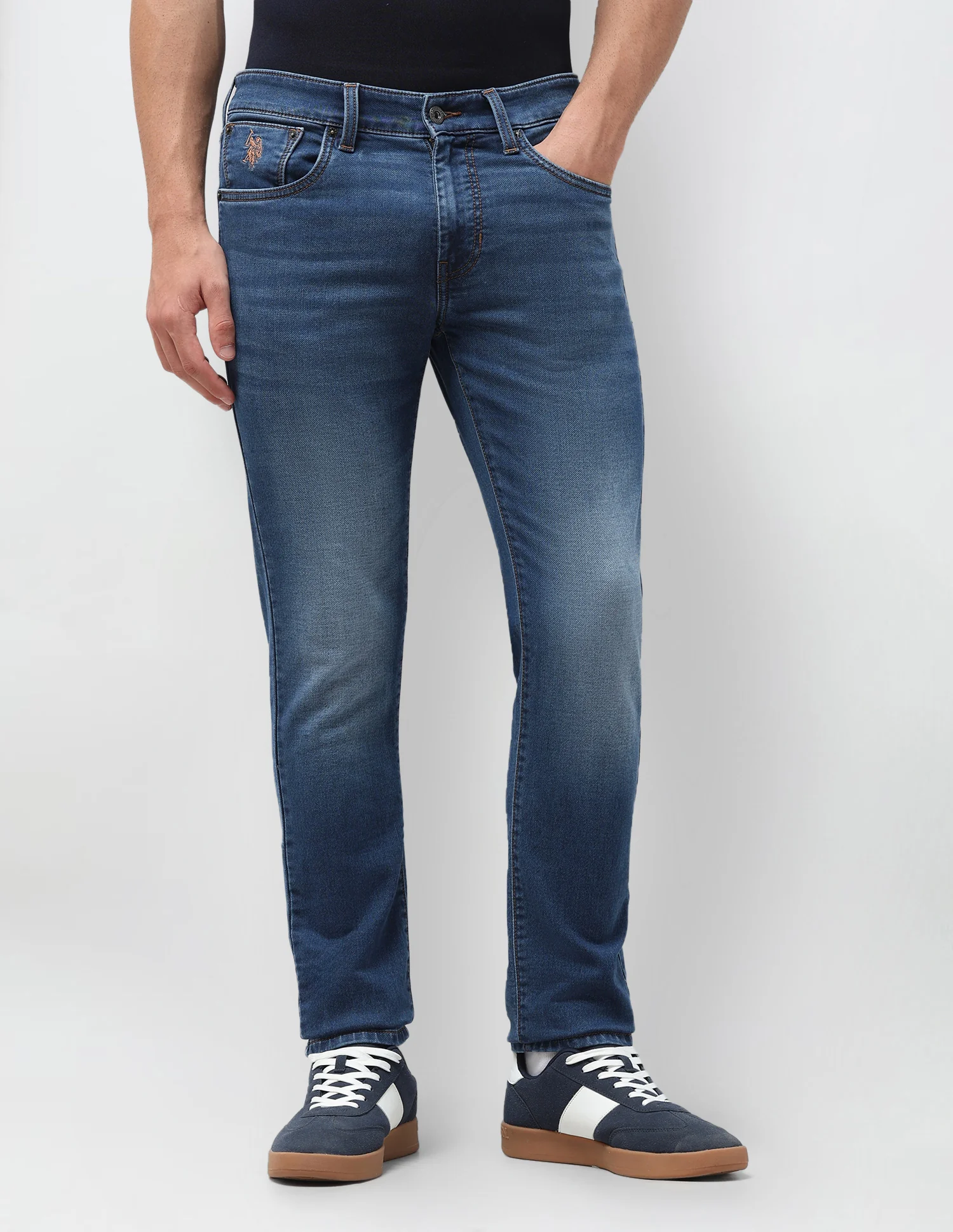 Regallo Skinny Fit Blue Jeans - Image 6