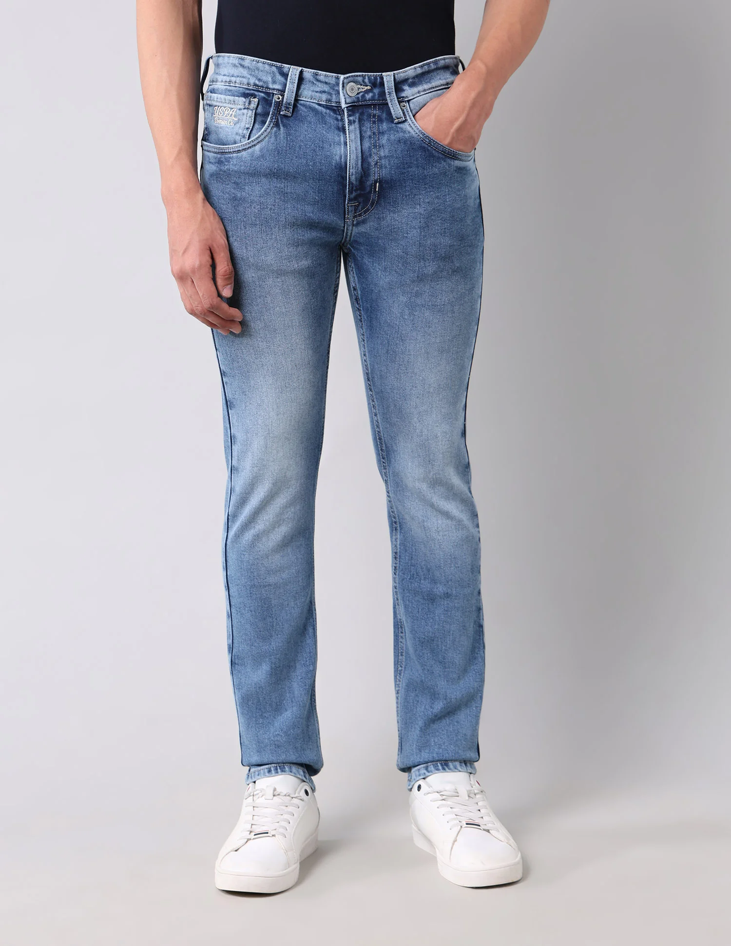 Regallo Skinny Fit Blue Jeans - Image 6