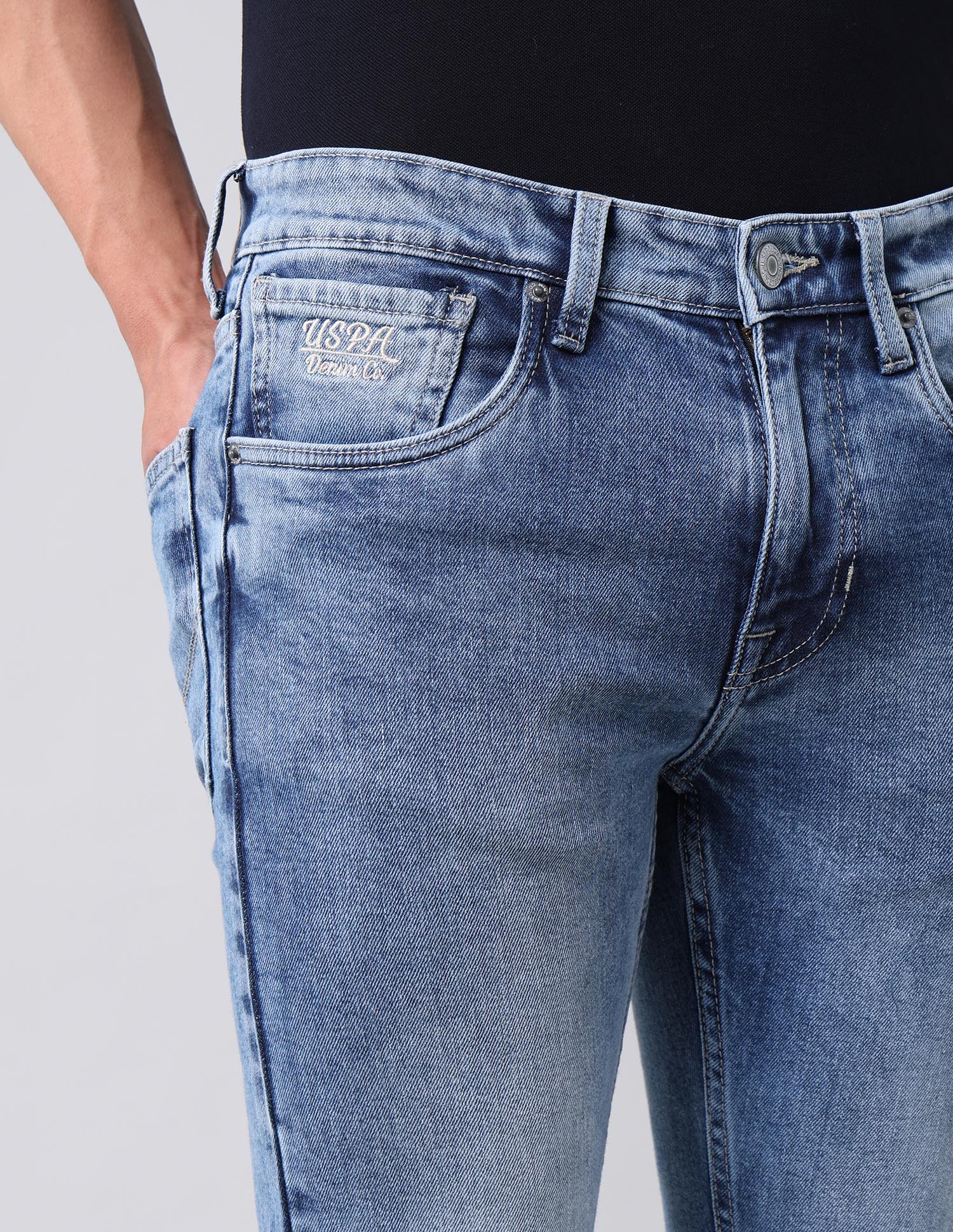 Regallo Skinny Fit Blue Jeans - Image 7