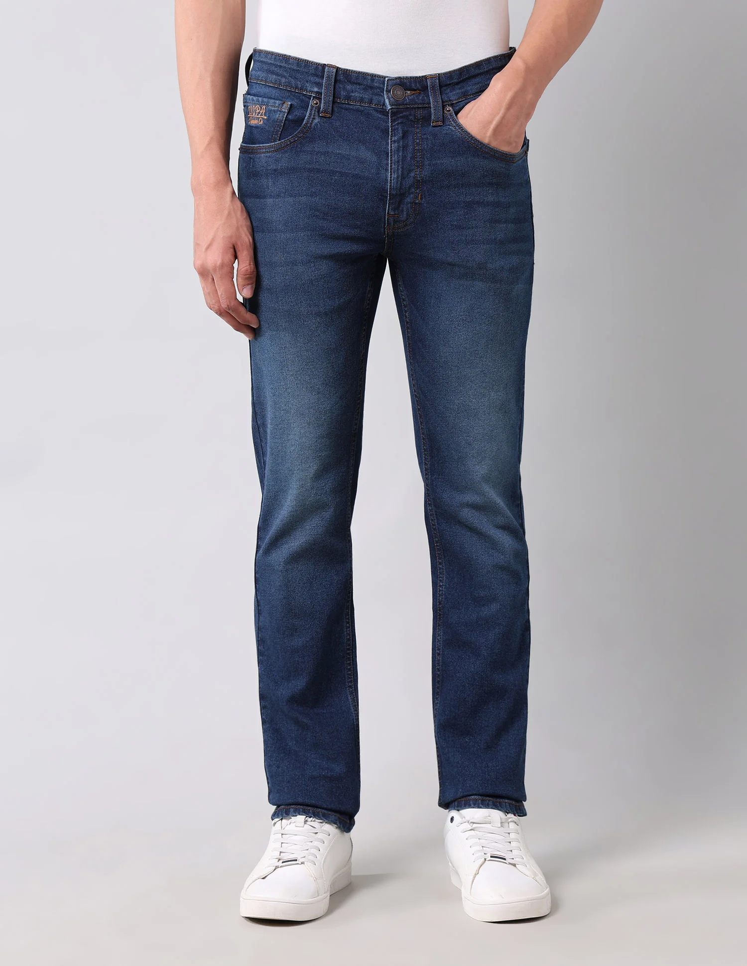 Regallo Skinny Fit Blue Jeans - Image 6