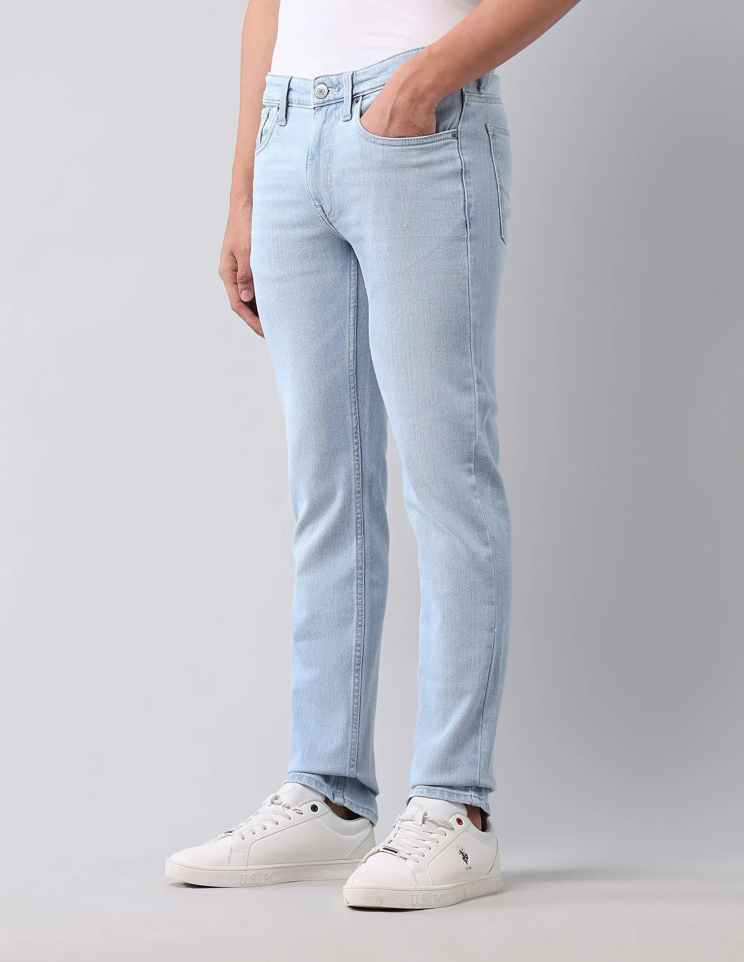 Regallo Skinny Fit Blue Jeans - Image 4