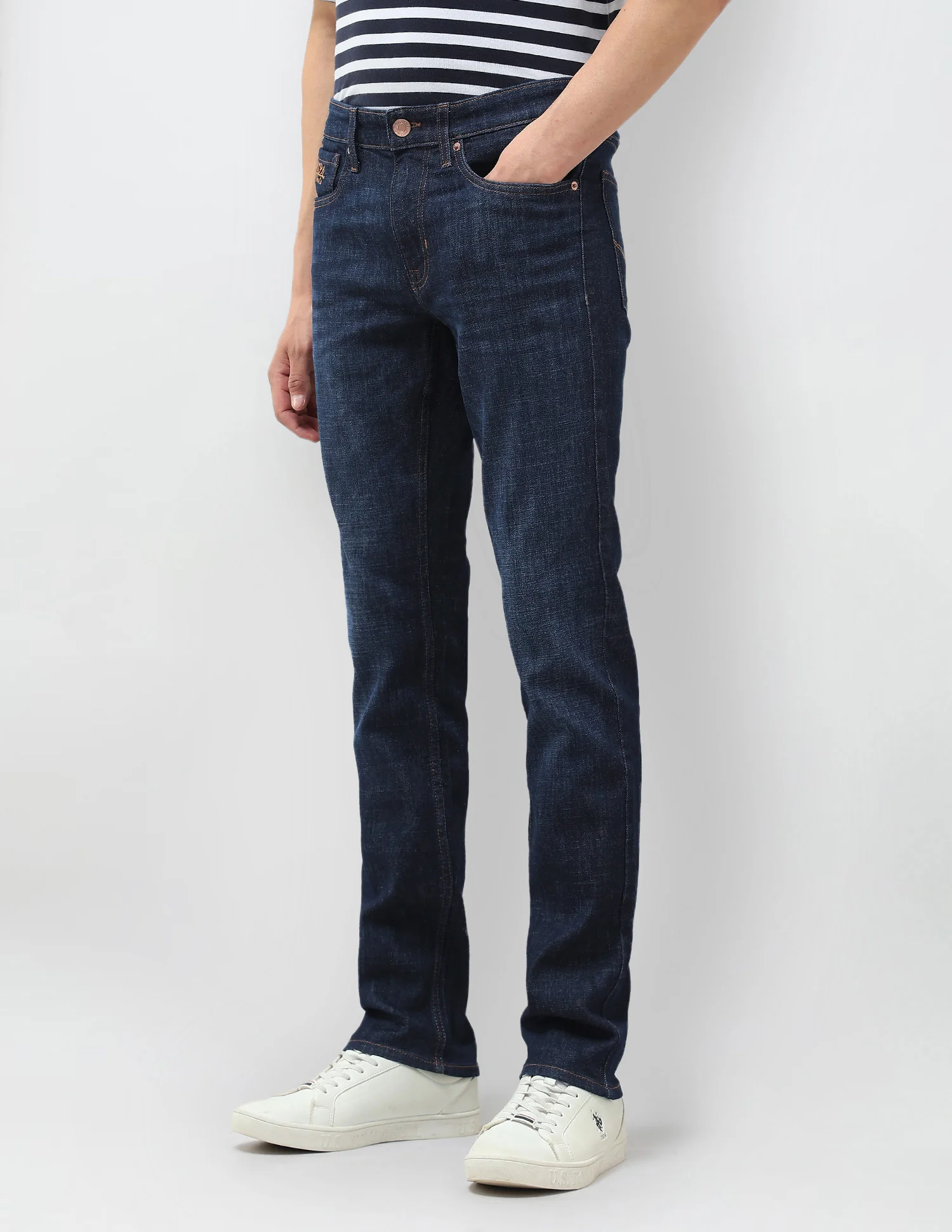 Regallo Skinny Fit Blue Jeans - Image 4