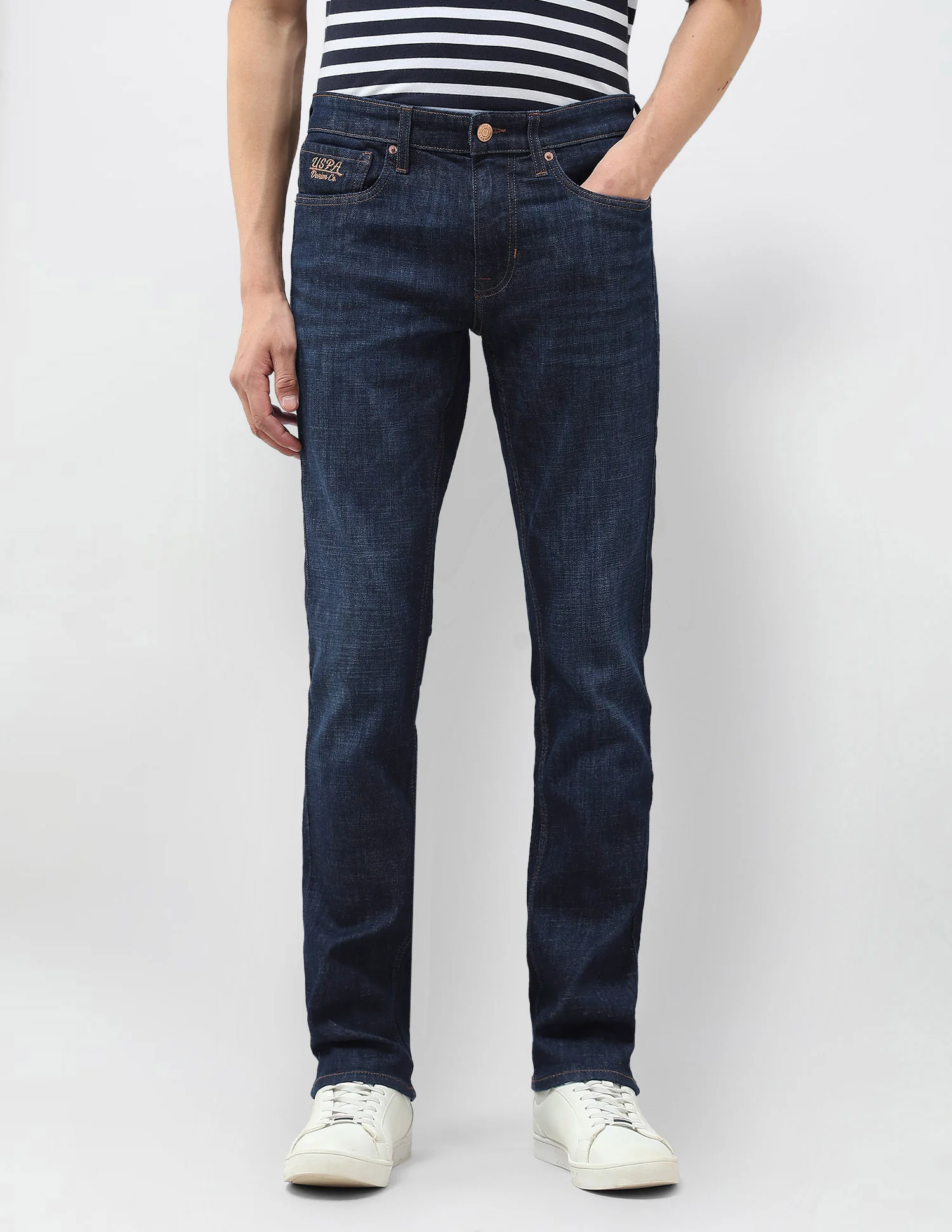 Regallo Skinny Fit Blue Jeans - Image 6