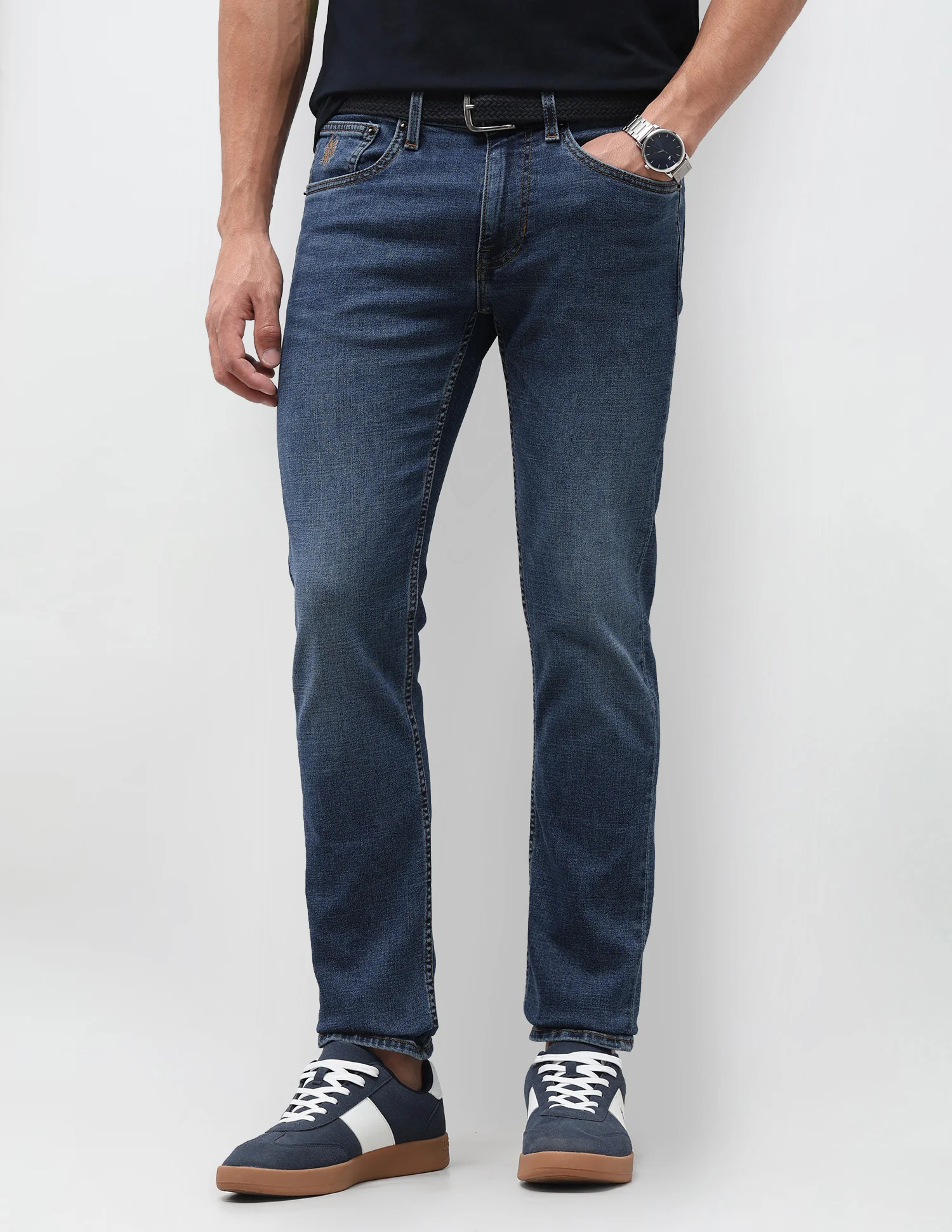 Regallo Skinny Fit Blue Jeans