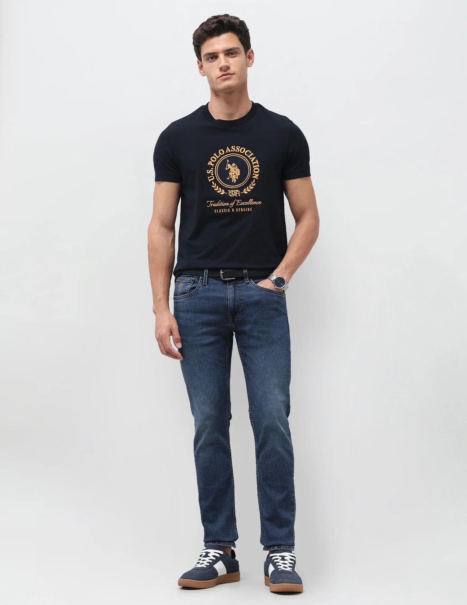 Regallo Skinny Fit Blue Jeans - Image 3