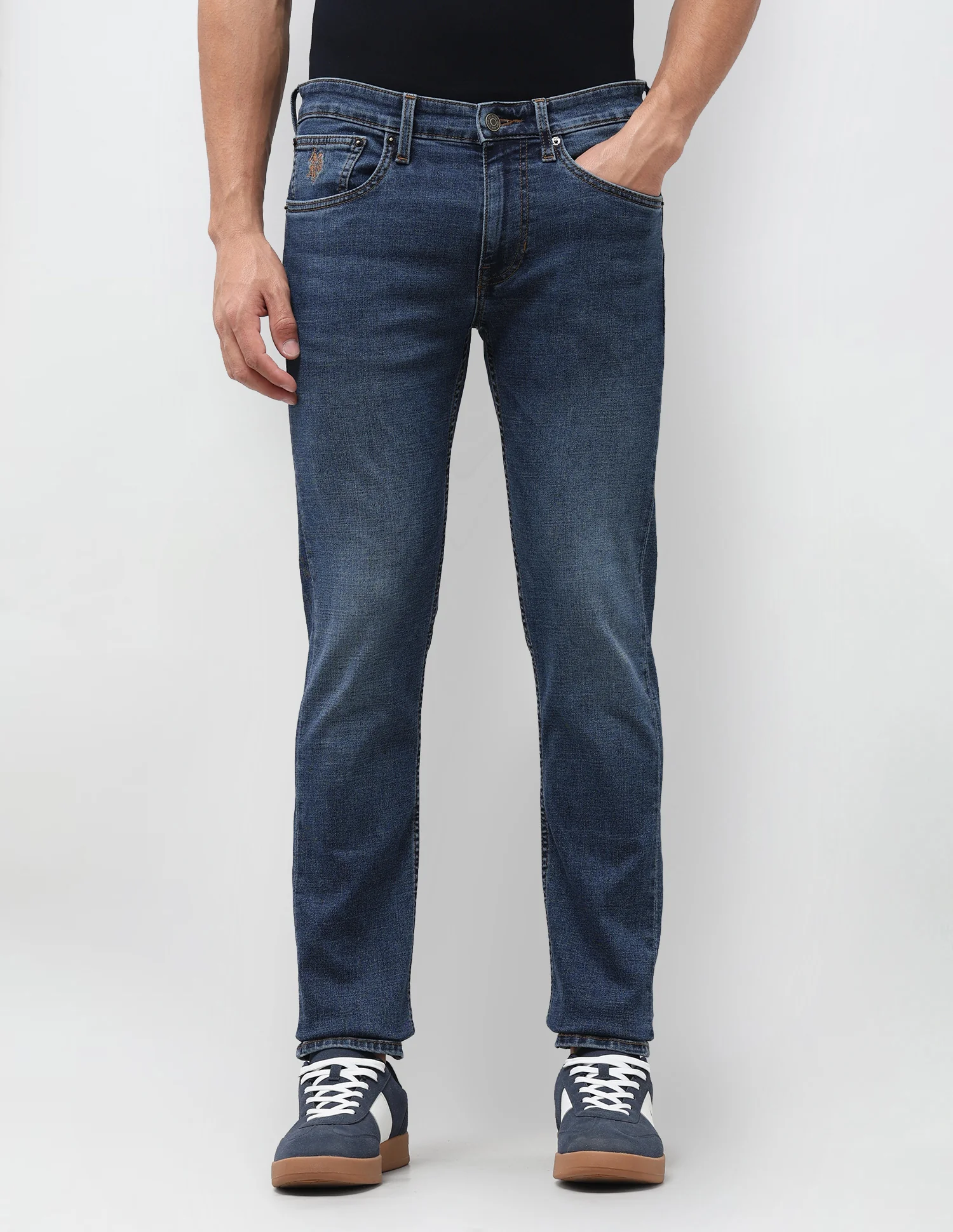 Regallo Skinny Fit Blue Jeans - Image 6