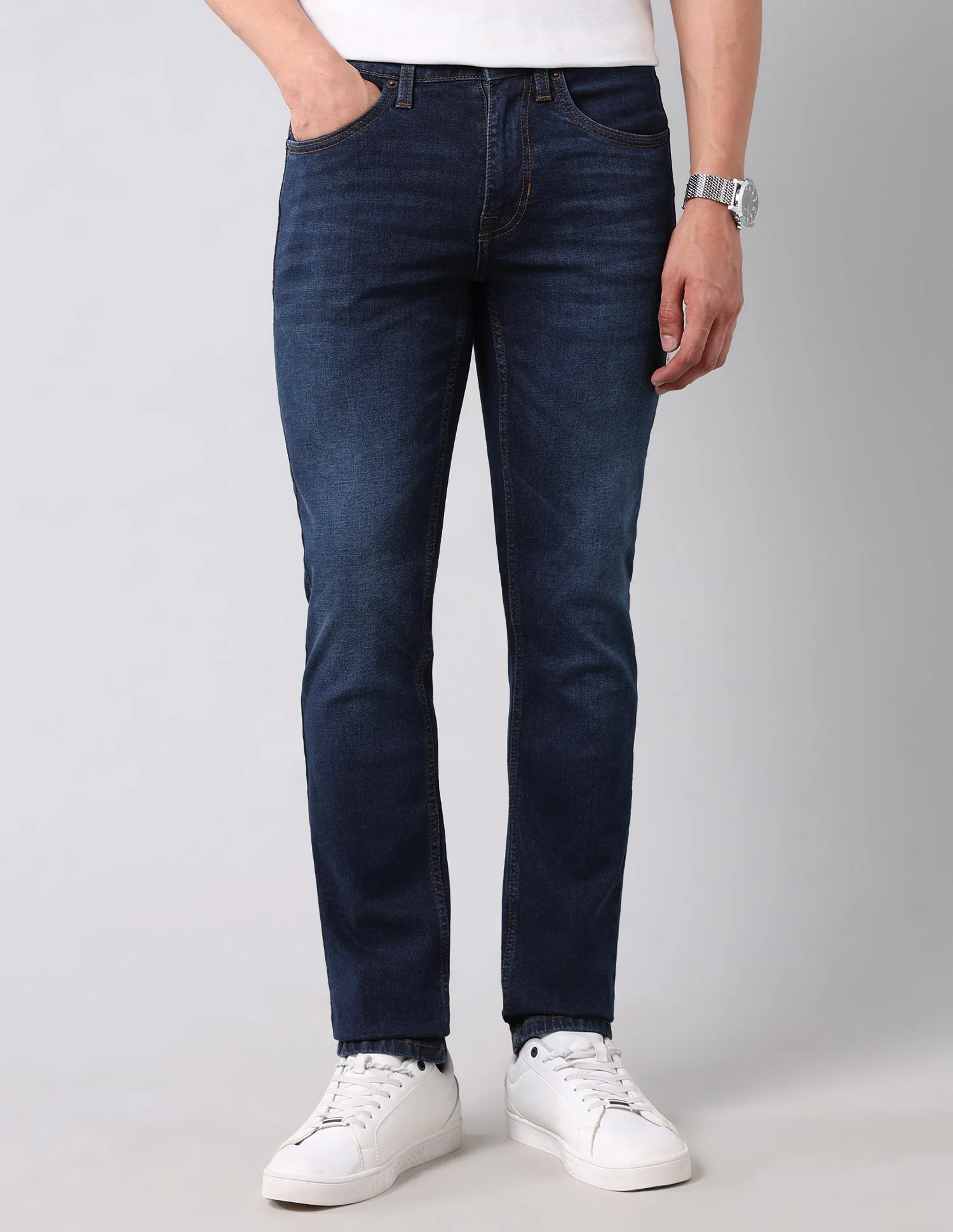 Regallo Skinny Fit Blue Jeans