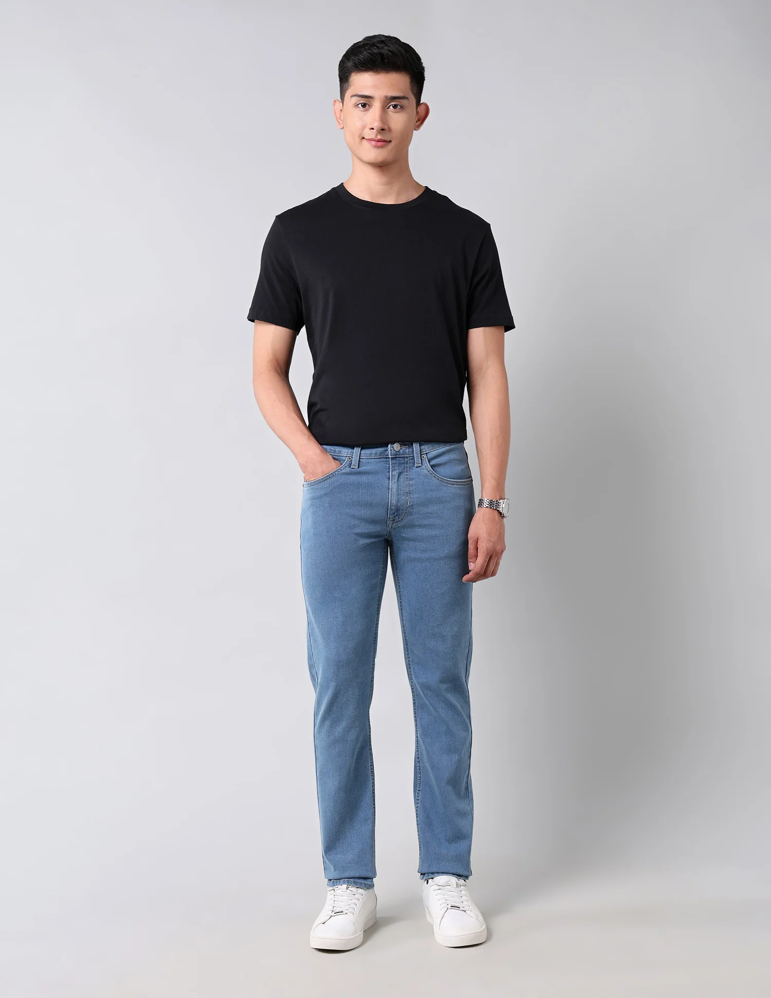 Regallo Skinny Fit Blue Jeans - Image 3