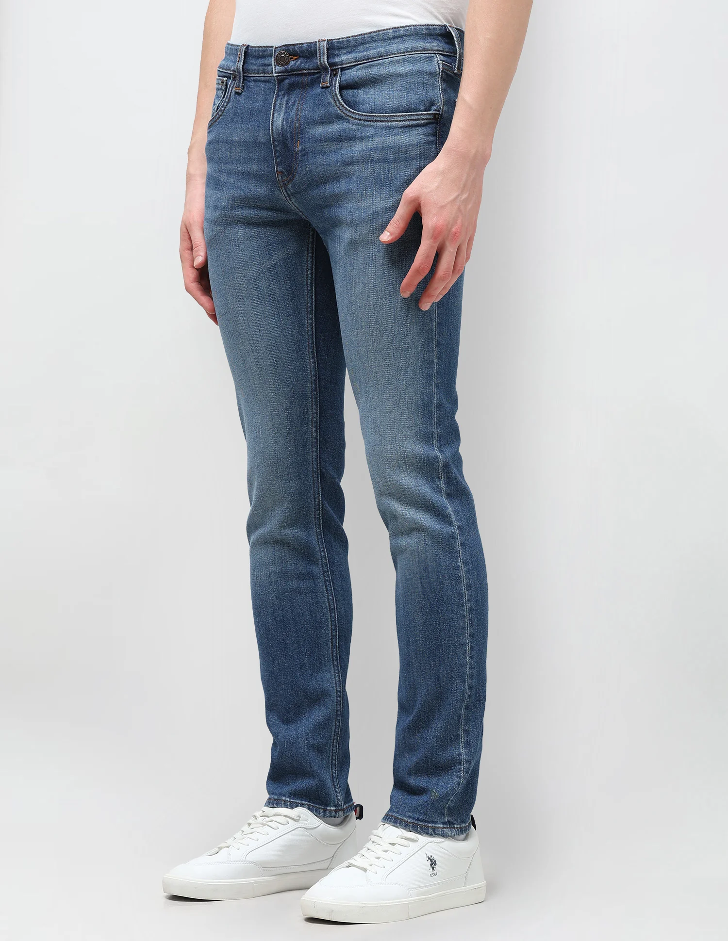 Regallo Skinny Fit Blue Jeans - Image 4