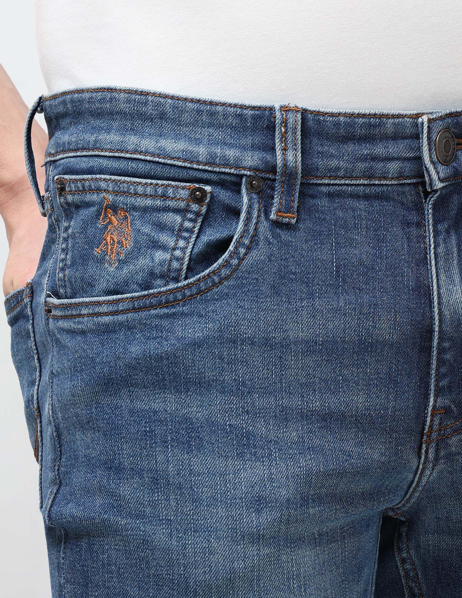 Regallo Skinny Fit Blue Jeans - Image 7